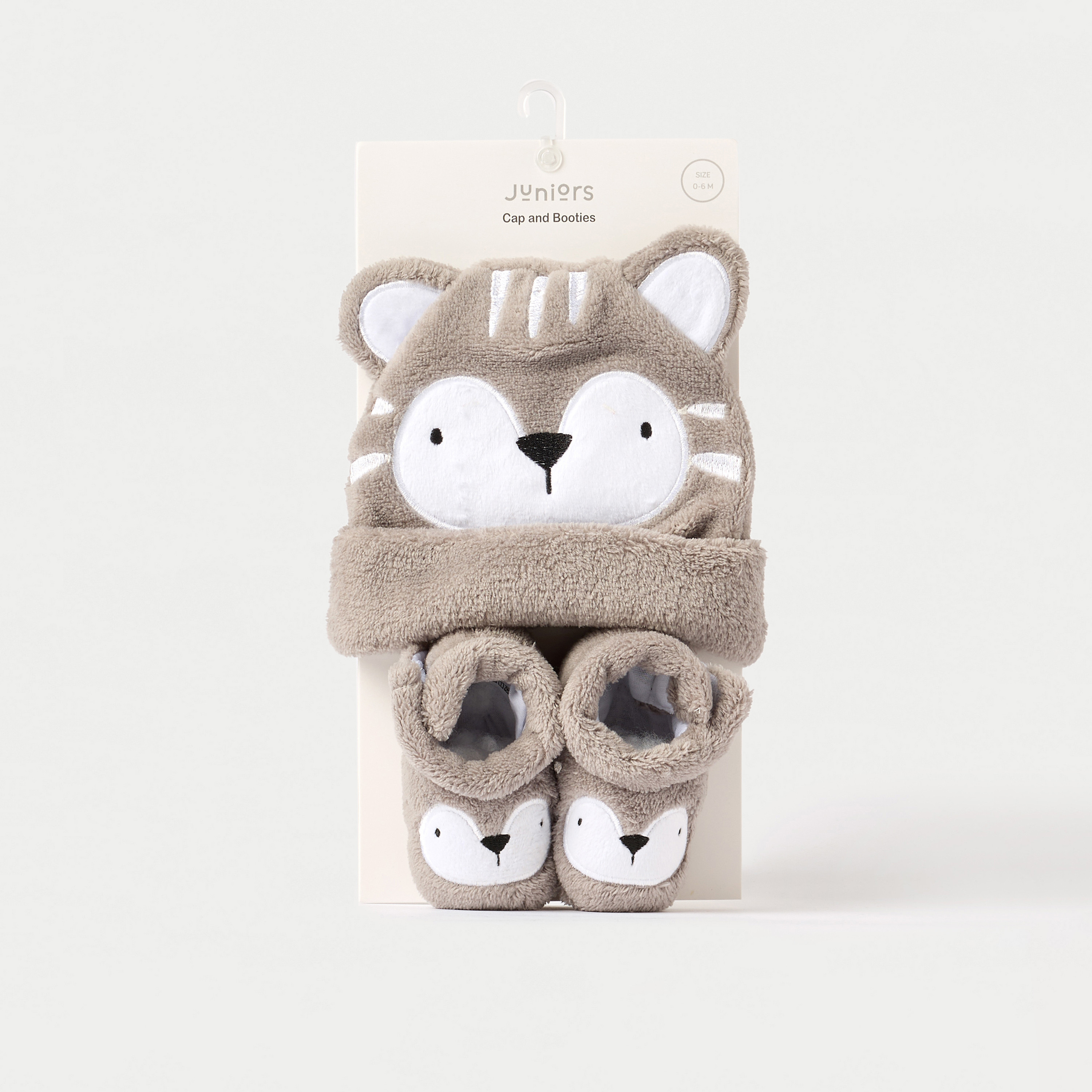 Juniors Animal Face Applique Cap and Booties Set-baby-boys-accessories-caps-image-5