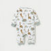 Juniors All-Over Elephant Print Sleepsuit with Zip Closure-Sleepsuits-thumbnail-1