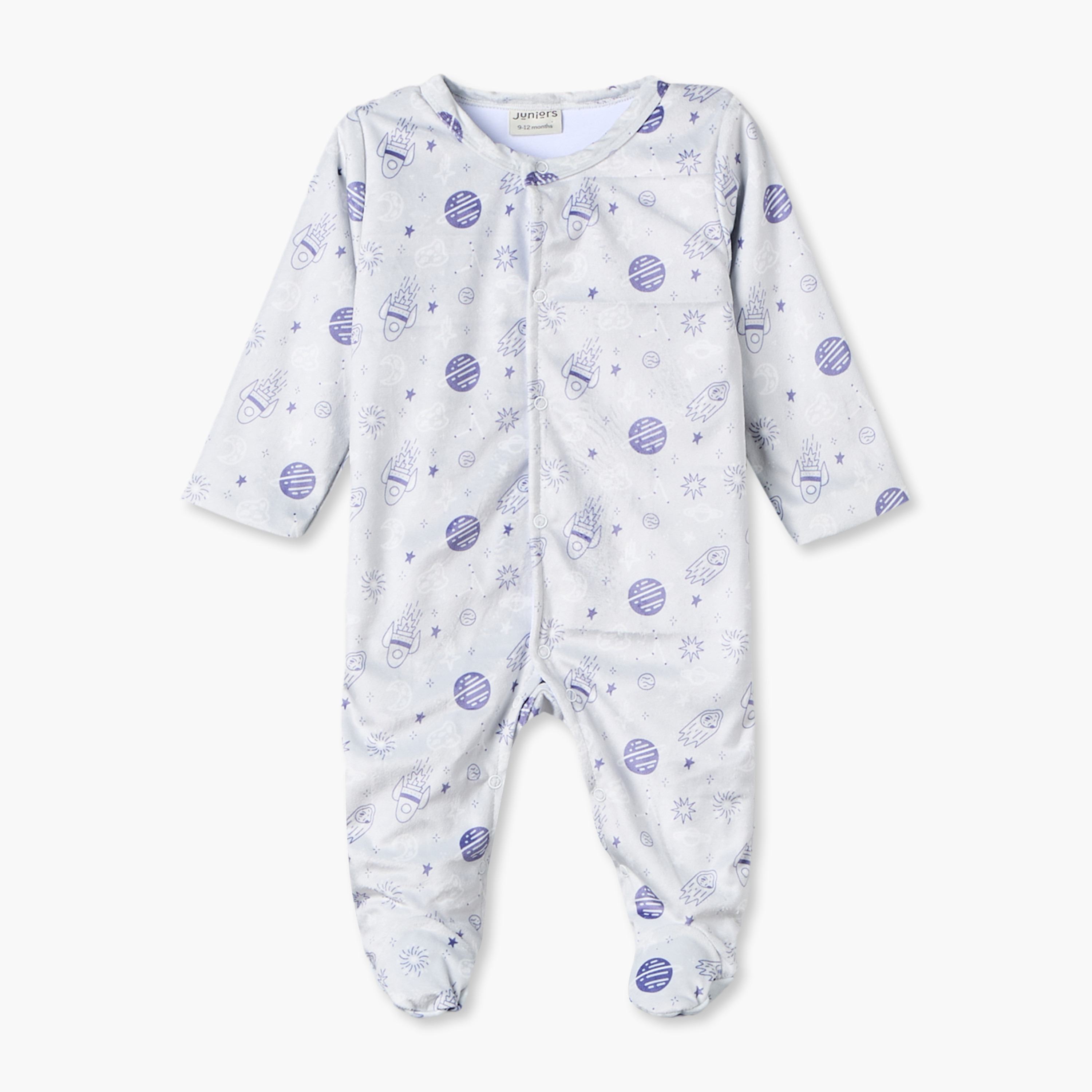 بدلة نوم بأكمام طويلة وياقة ضيقة وطبعات من جونيورز-baby-boys-clothing-nightwear-sleepsuits-image-1
