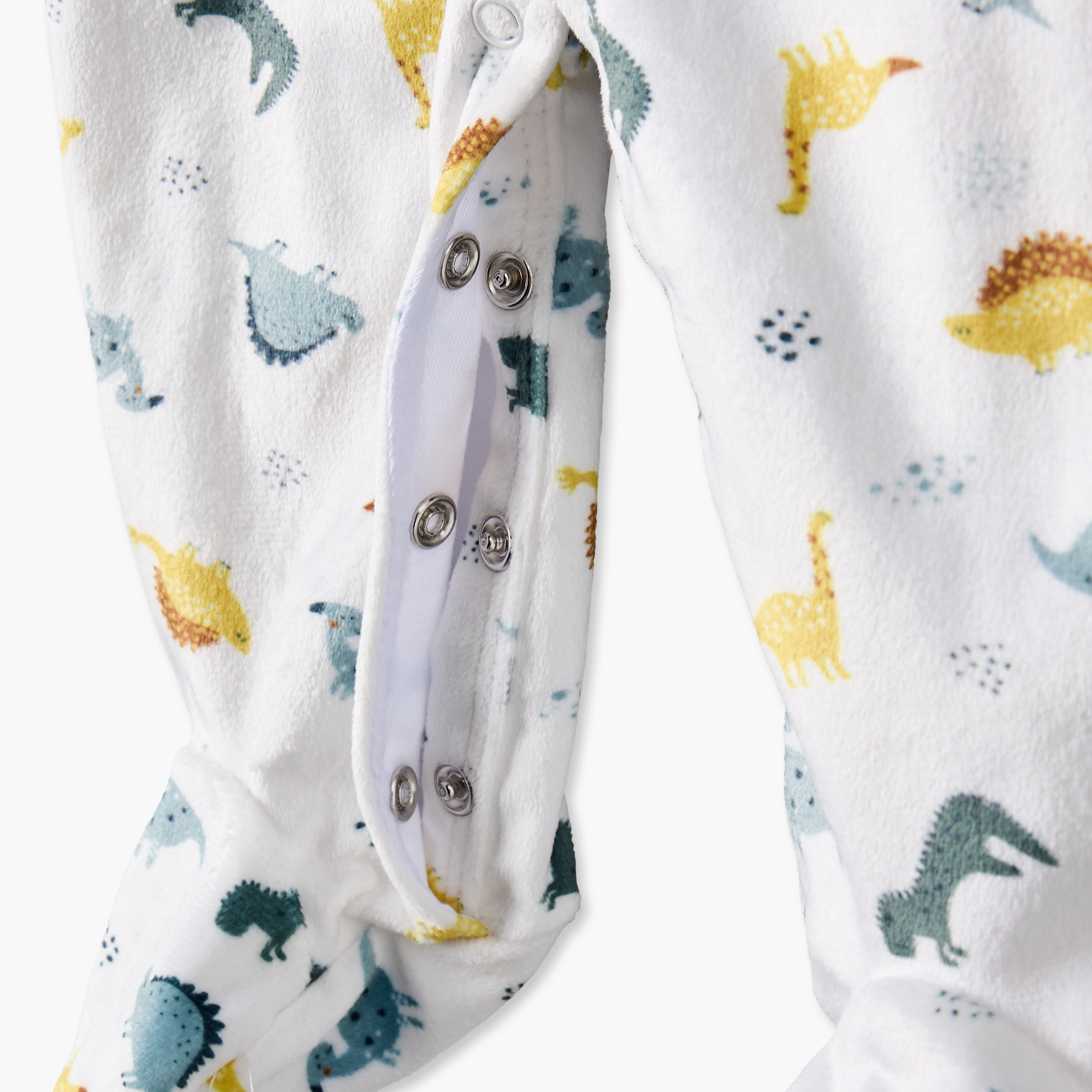 Juniors Cotton Crew Neck Long Sleeves Sleepsuit with Dinosaur Print-baby-boys-clothing-nightwear-sleepsuits-image-5