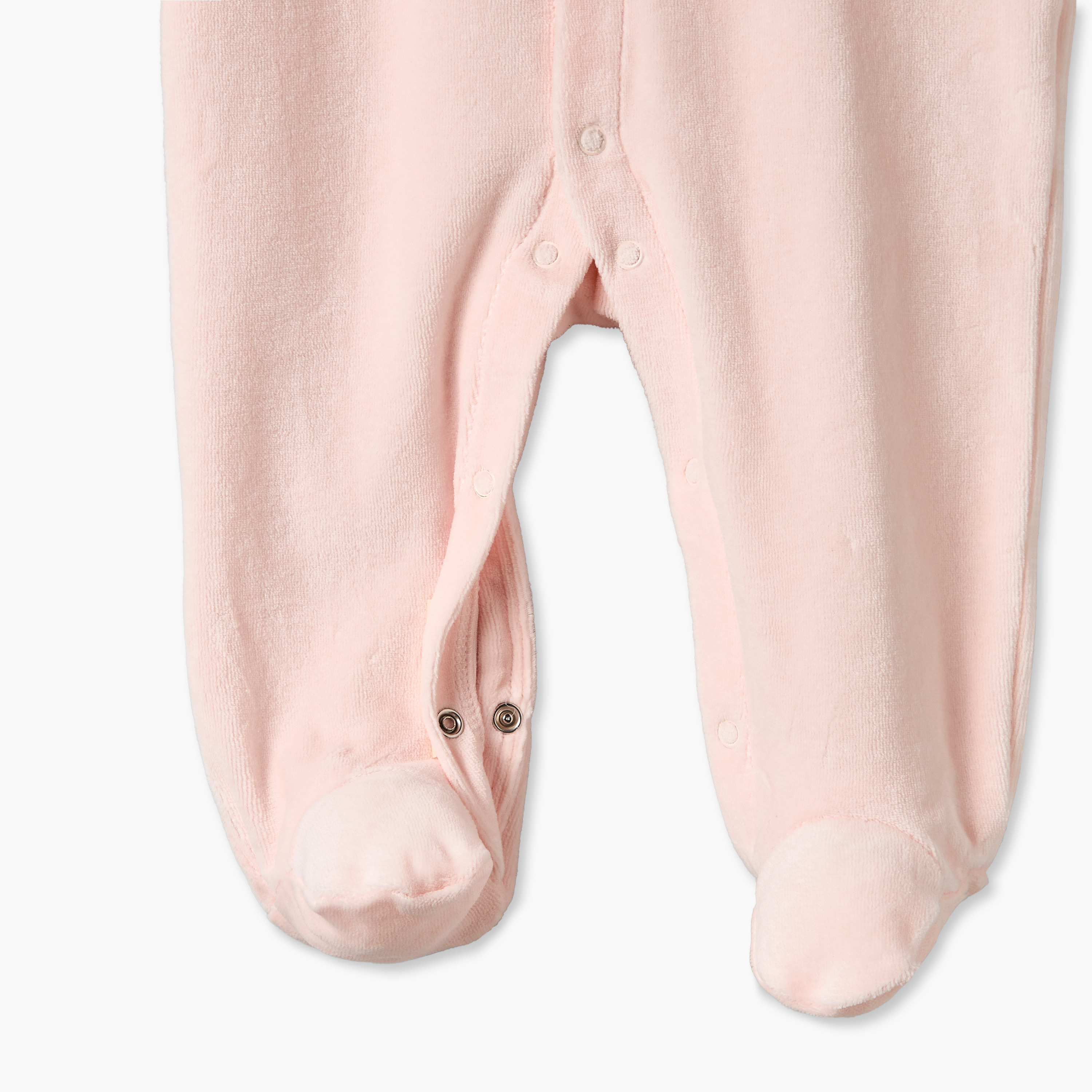 Juniors Round Neck Long Sleeves Sleepsuit with Strawberry Embroidery-baby-girls-clothing-nightwear-sleepsuits-image-5
