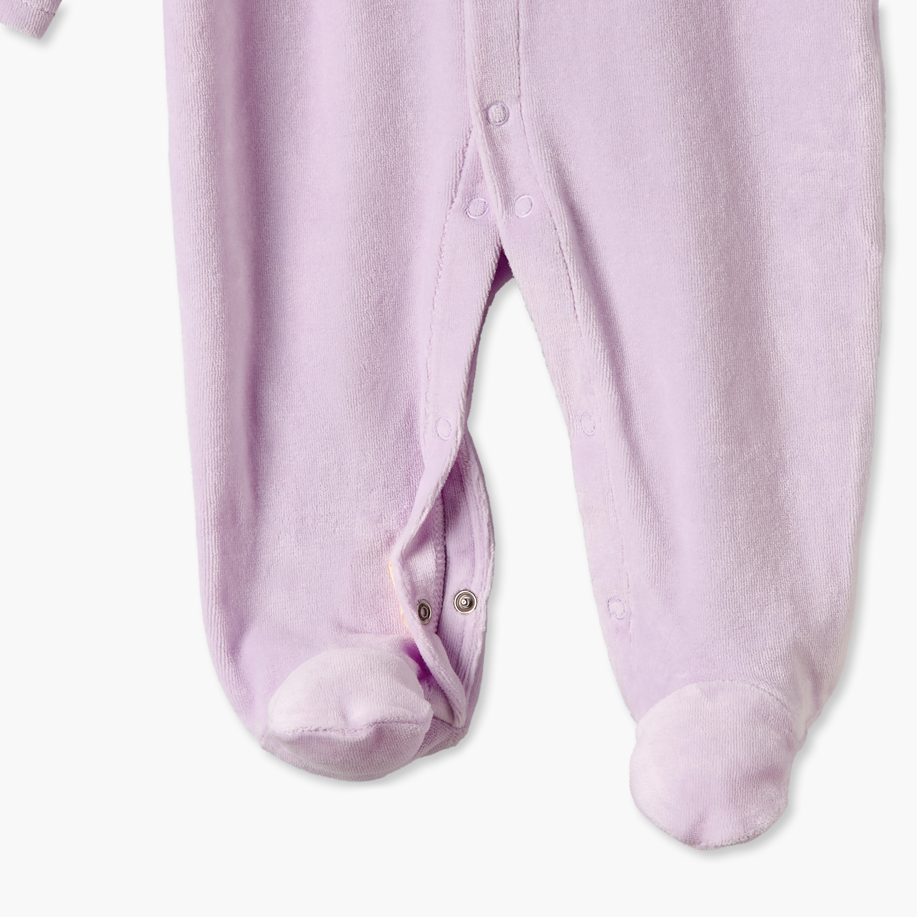 Juniors Crew Neck Long Sleeves Sleepsuit with Swan Embroidery-baby-girls-clothing-nightwear-sleepsuits-image-5