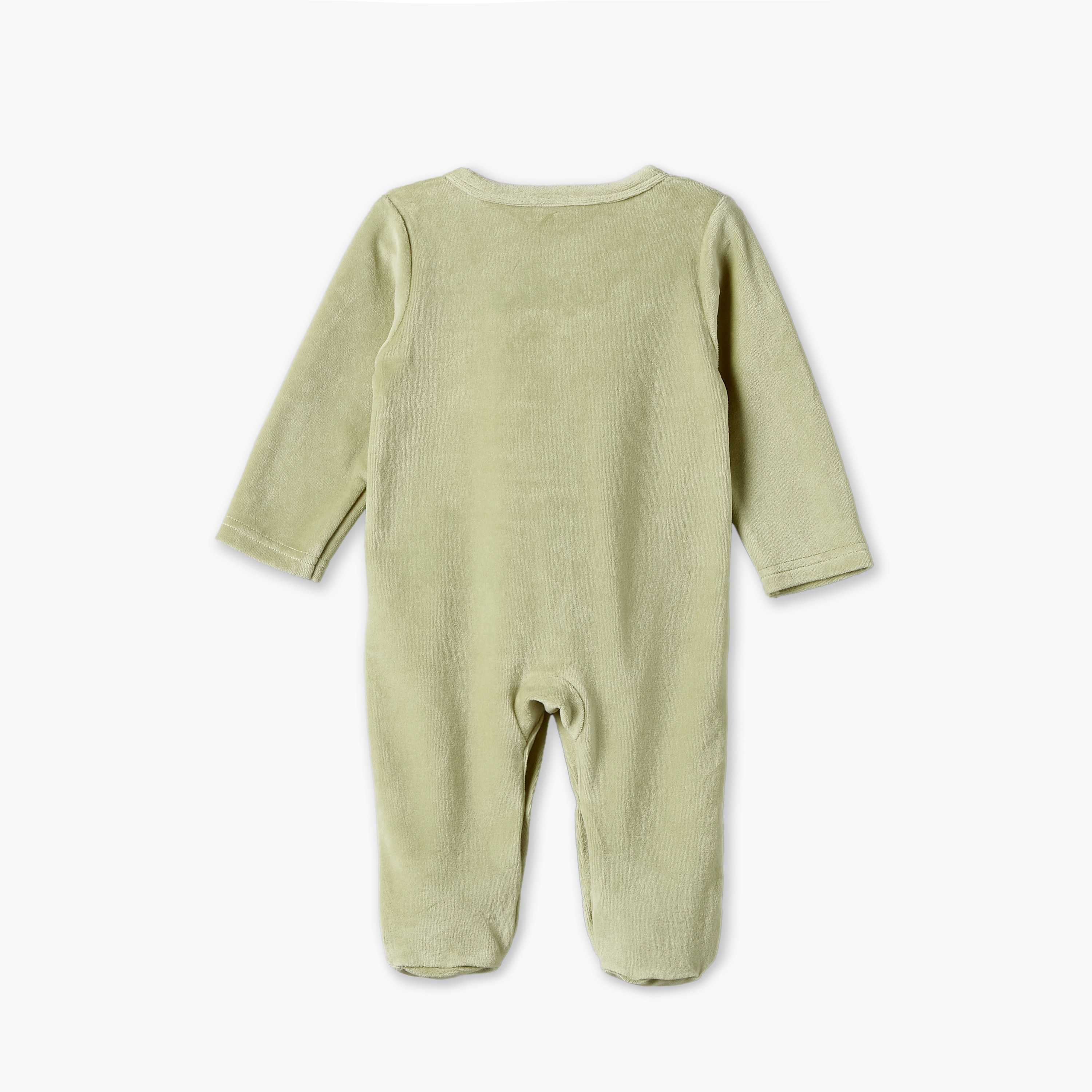Juniors Crew Neck Long Sleeves Sleepsuit with Vehicle Embroidery-baby-boys-clothing-nightwear-sleepsuits-image-3