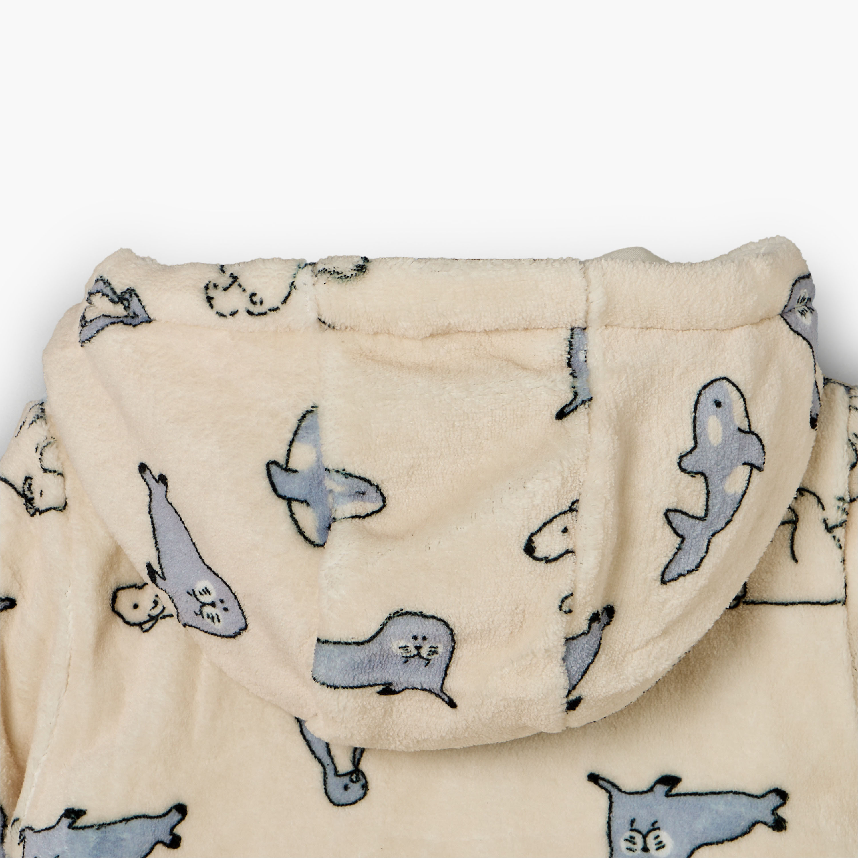 بدلة نوم بقبعة وأكمام طويلة وطبعات سفاري من جونيورز-baby-boys-clothing-nightwear-sleepsuits-image-5