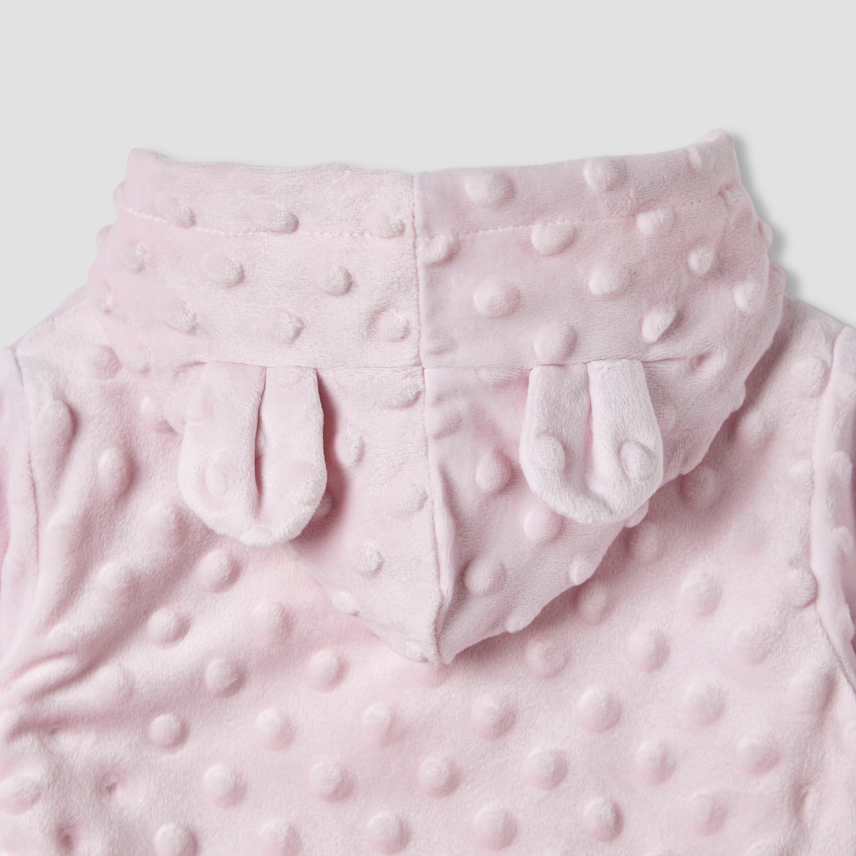 Juniors Hooded Sleepsuit with Closed Feet - Polyester - Long Sleeves-baby-girls-clothing-nightwear-sleepsuits-image-5