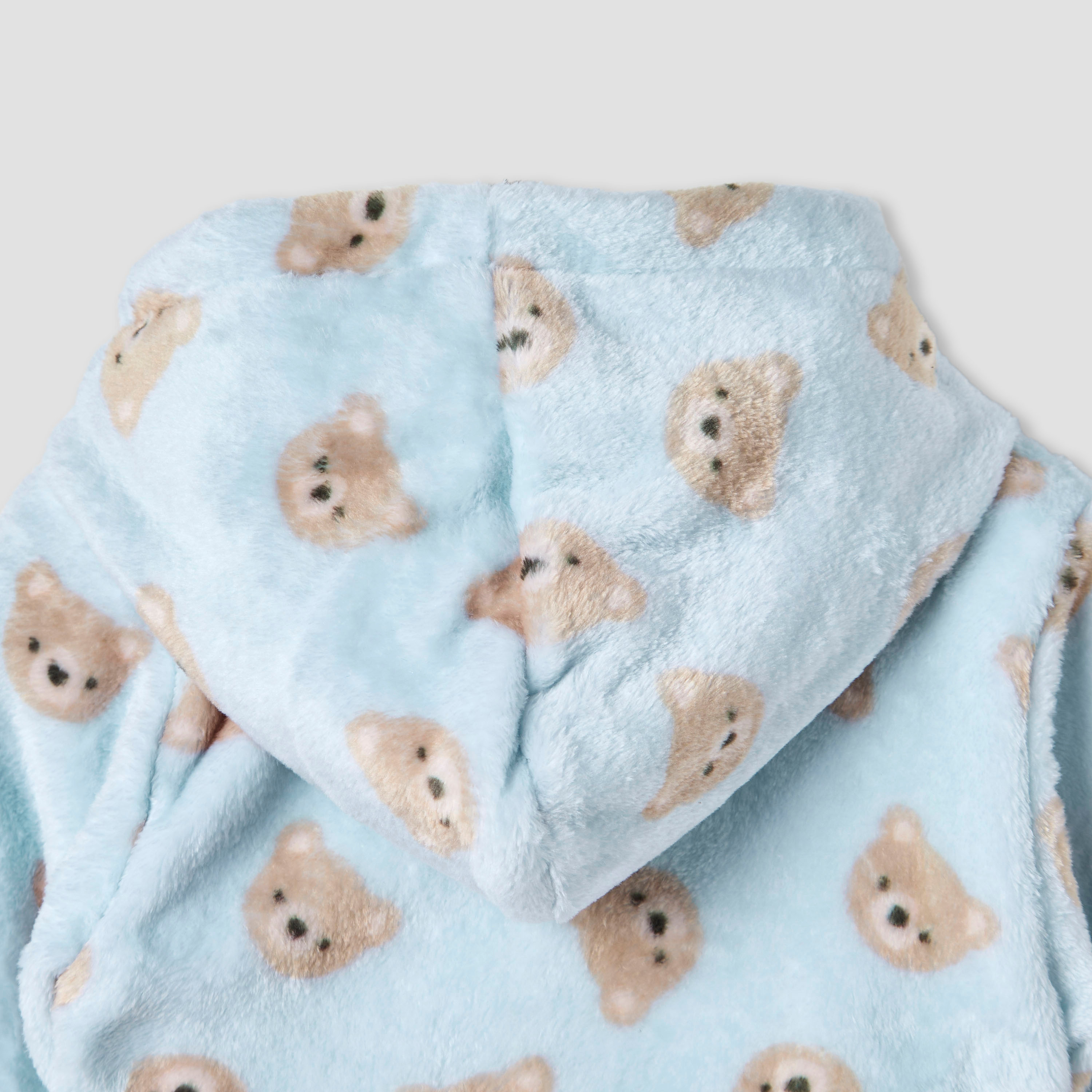 Juniors Hooded Sleepsuit with Closed Feet - Polyester - Long Sleeves-baby-boys-clothing-winterwear-sleepsuits-image-5