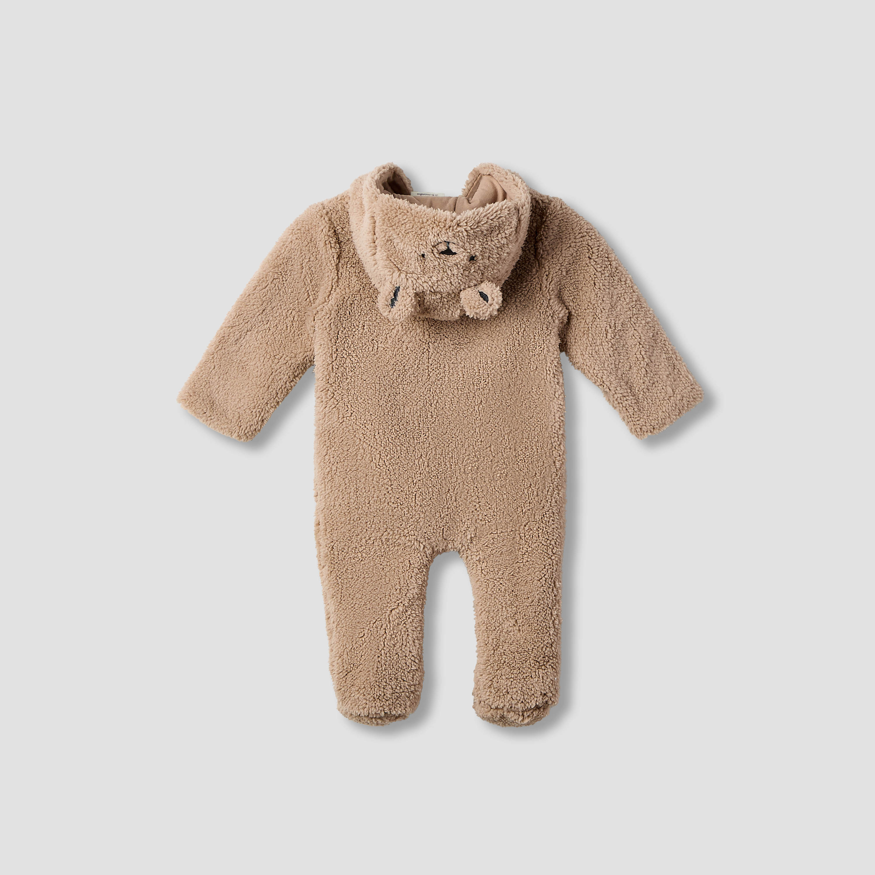 Juniors Hooded Sleepsuit with Closed Feet - Polyester - Long Sleeves-baby-girls-clothing-nightwear-sleepsuits-image-2