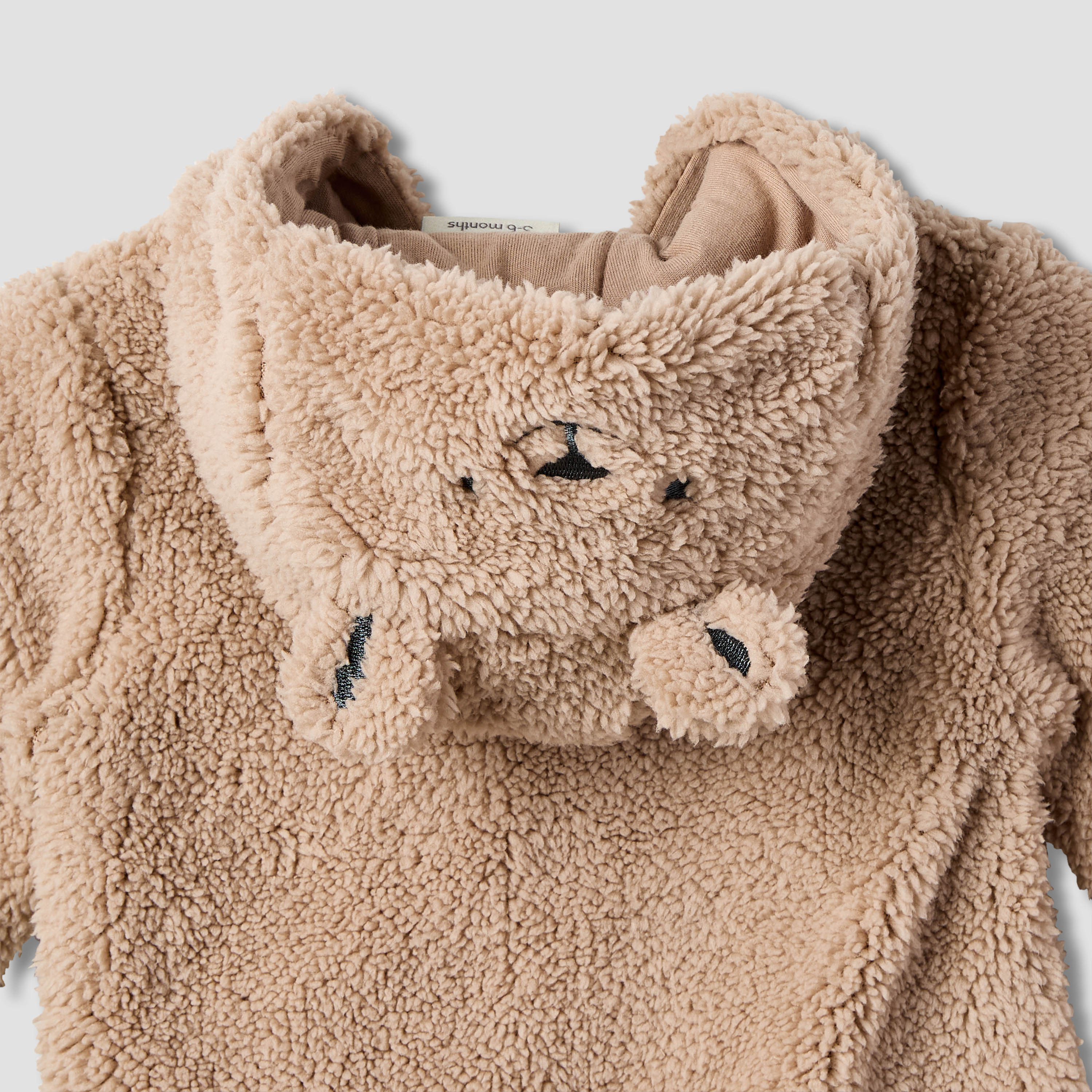 Juniors Hooded Sleepsuit with Closed Feet - Polyester - Long Sleeves-baby-girls-clothing-nightwear-sleepsuits-image-5