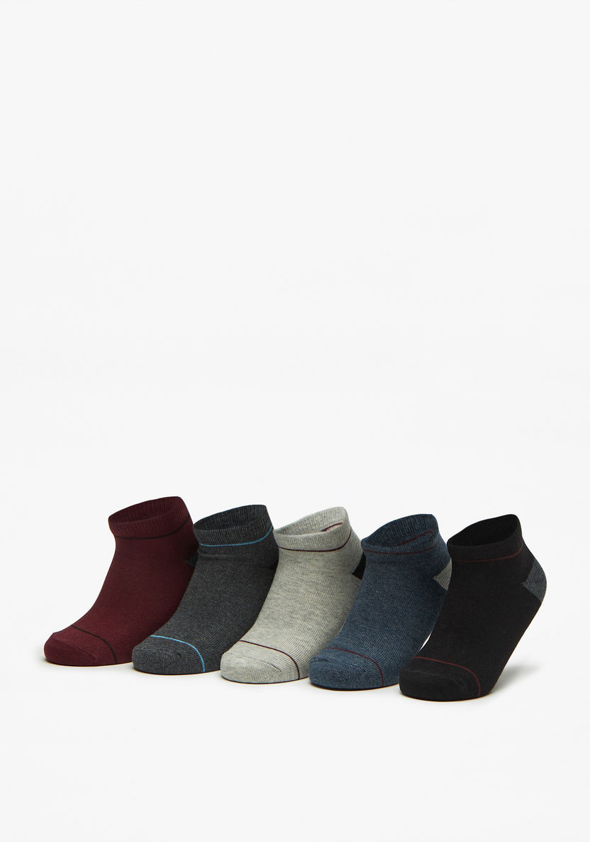 Juniors Printed Ankle Length Socks - Set of 5-Boy%27s Socks-image-0