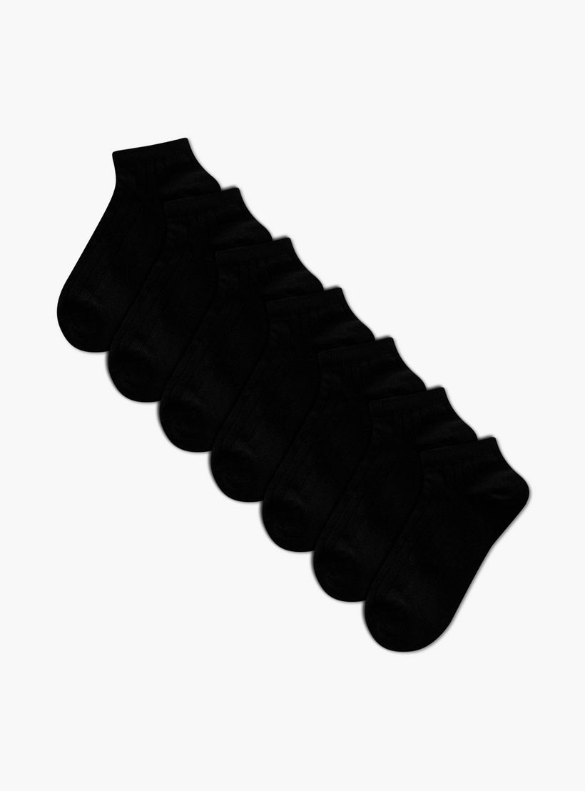 جوارب بطول الكاحل - طقم من 7 أزواج-girls-accessories-socks-image-1
