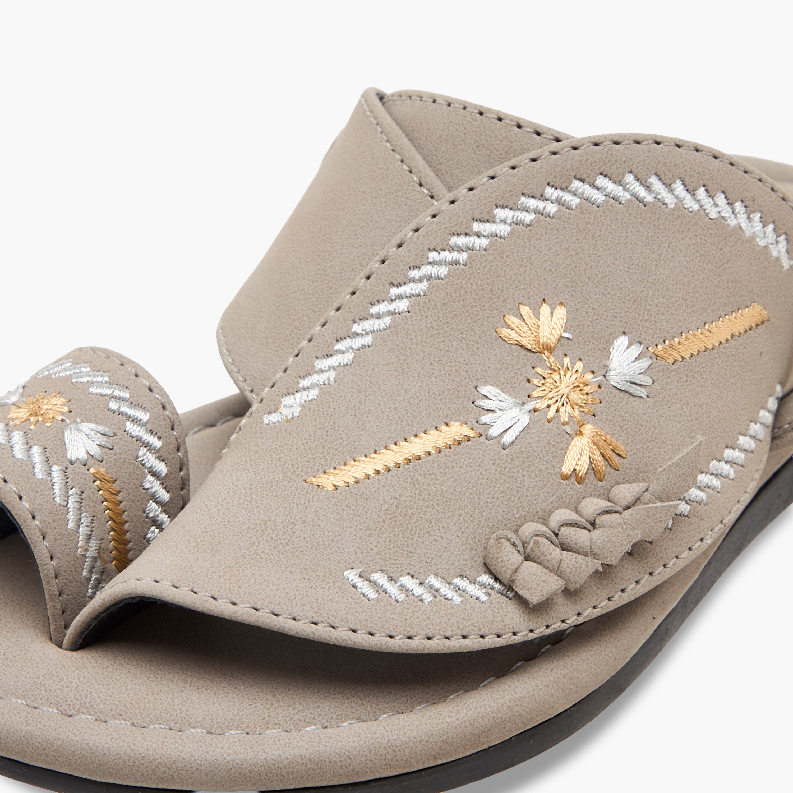 Al Waha Boys Slip-On Arabic Sandals-boys-shoes-sandals-image-4