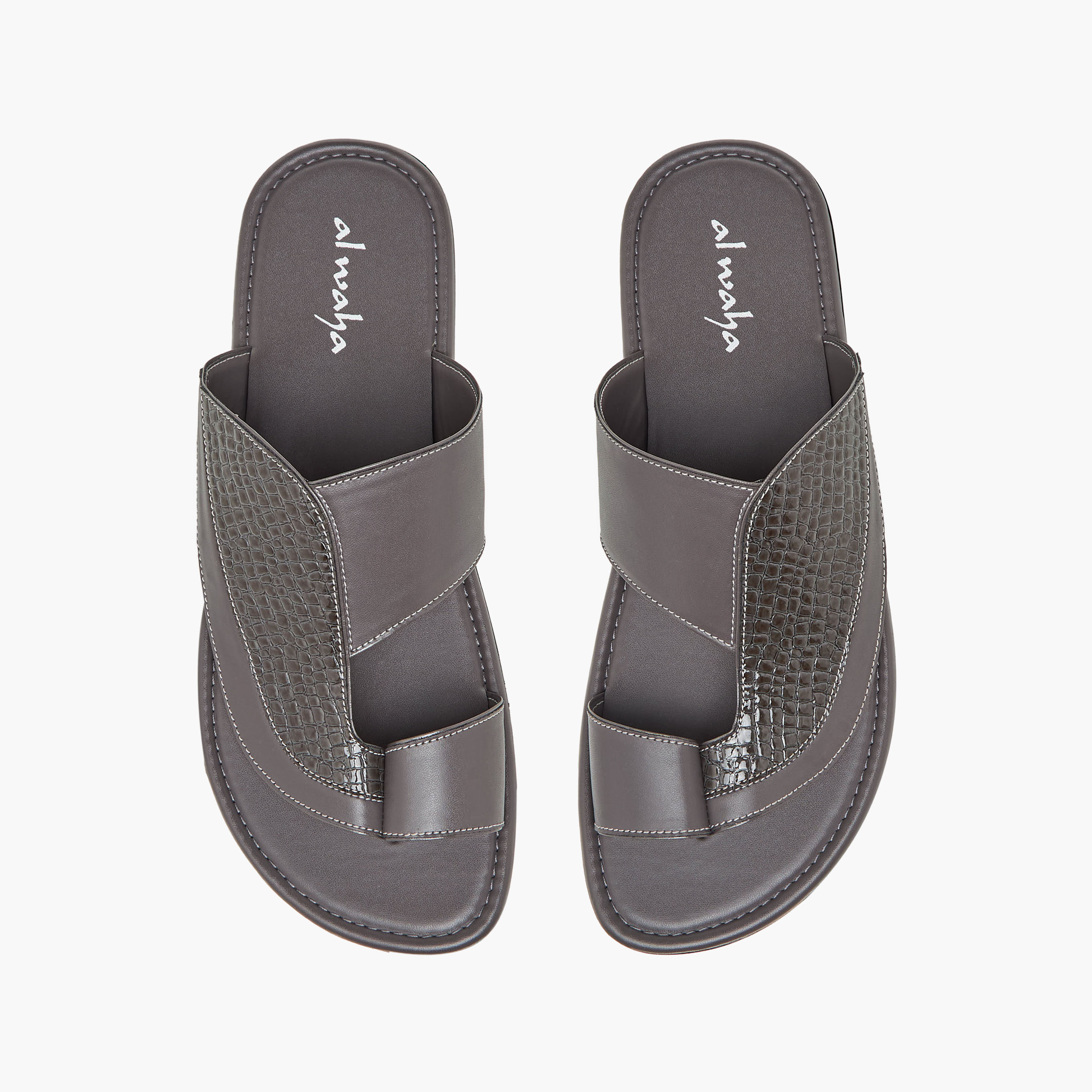 Al Waha Men Toe Loop Detail Arabic Sandals-men-shoes-sandals-image-1
