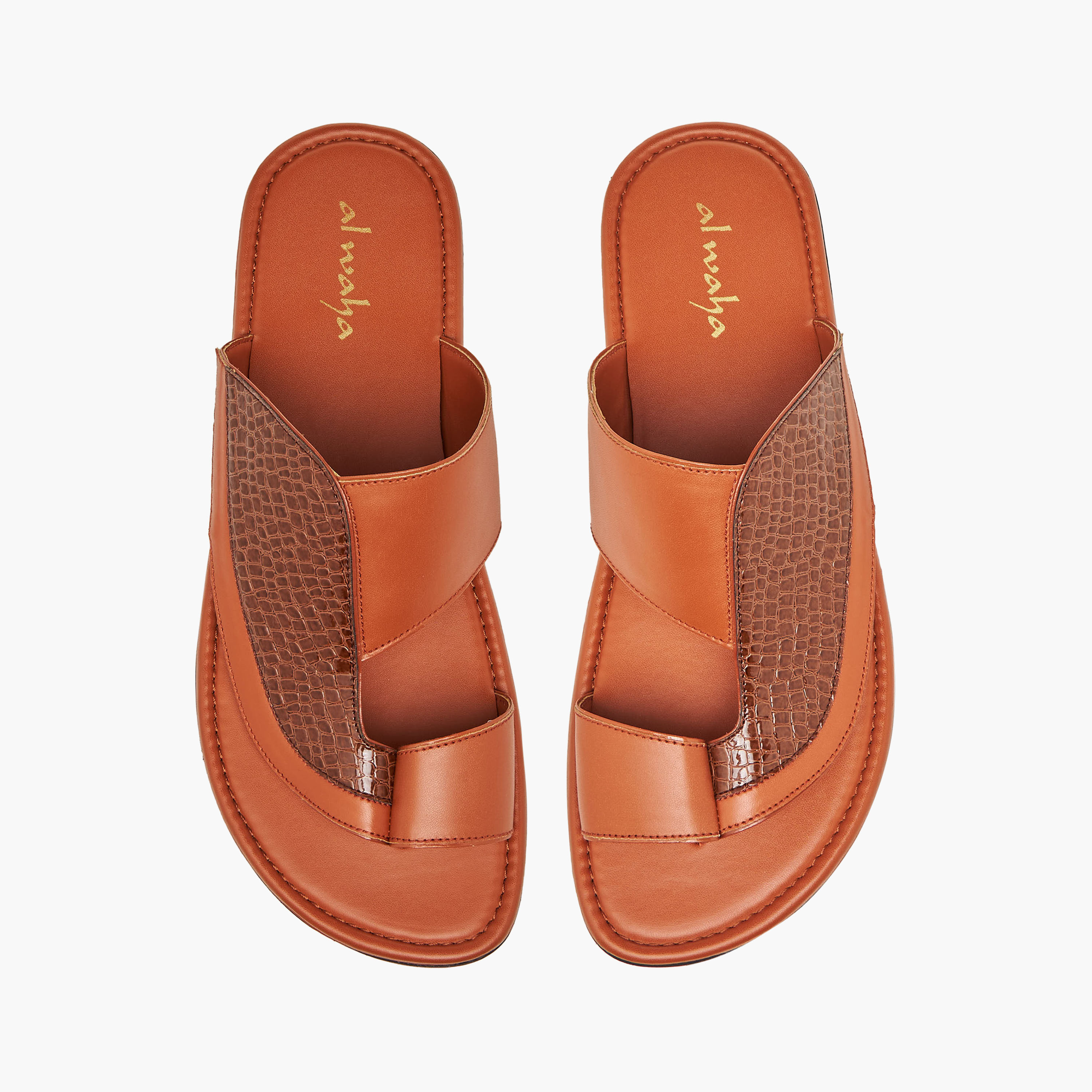 Al Waha Men Toe Loop Detail Arabic Sandals-men-shoes-sandals-image-1