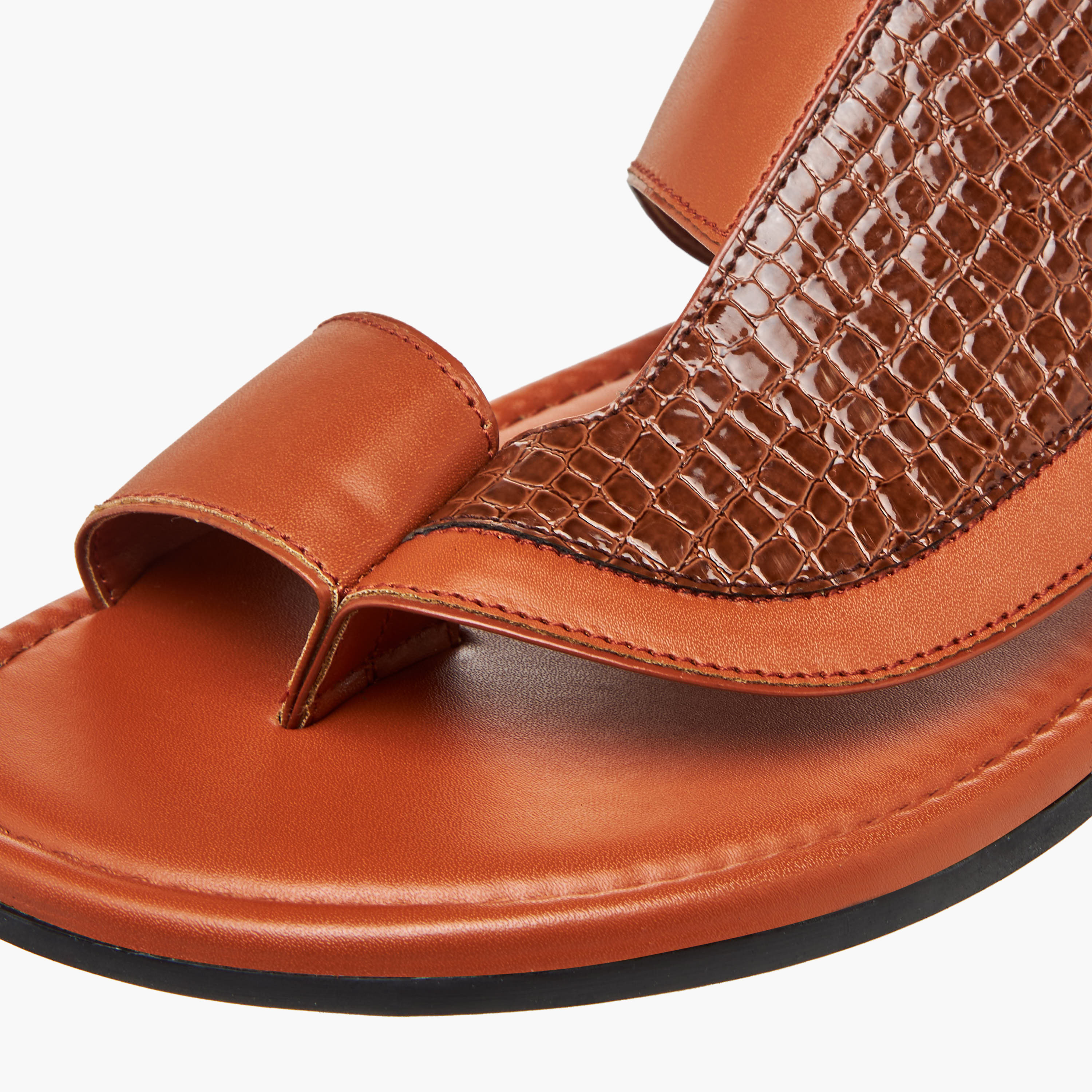 Al Waha Men Toe Loop Detail Arabic Sandals-men-shoes-sandals-image-4