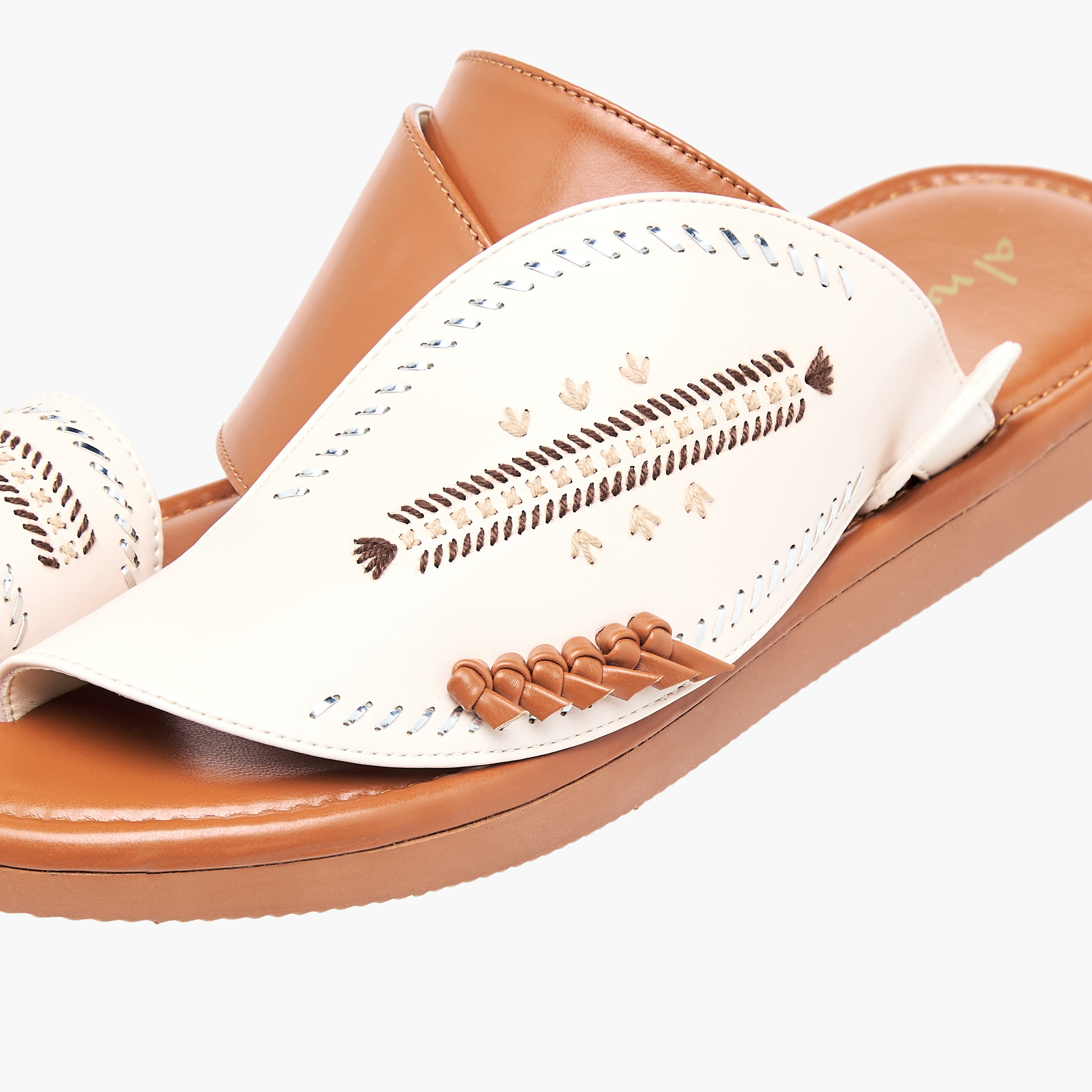 Al Waha Men Embroidered Arabic Sandals-men-shoes-sandals-image-4