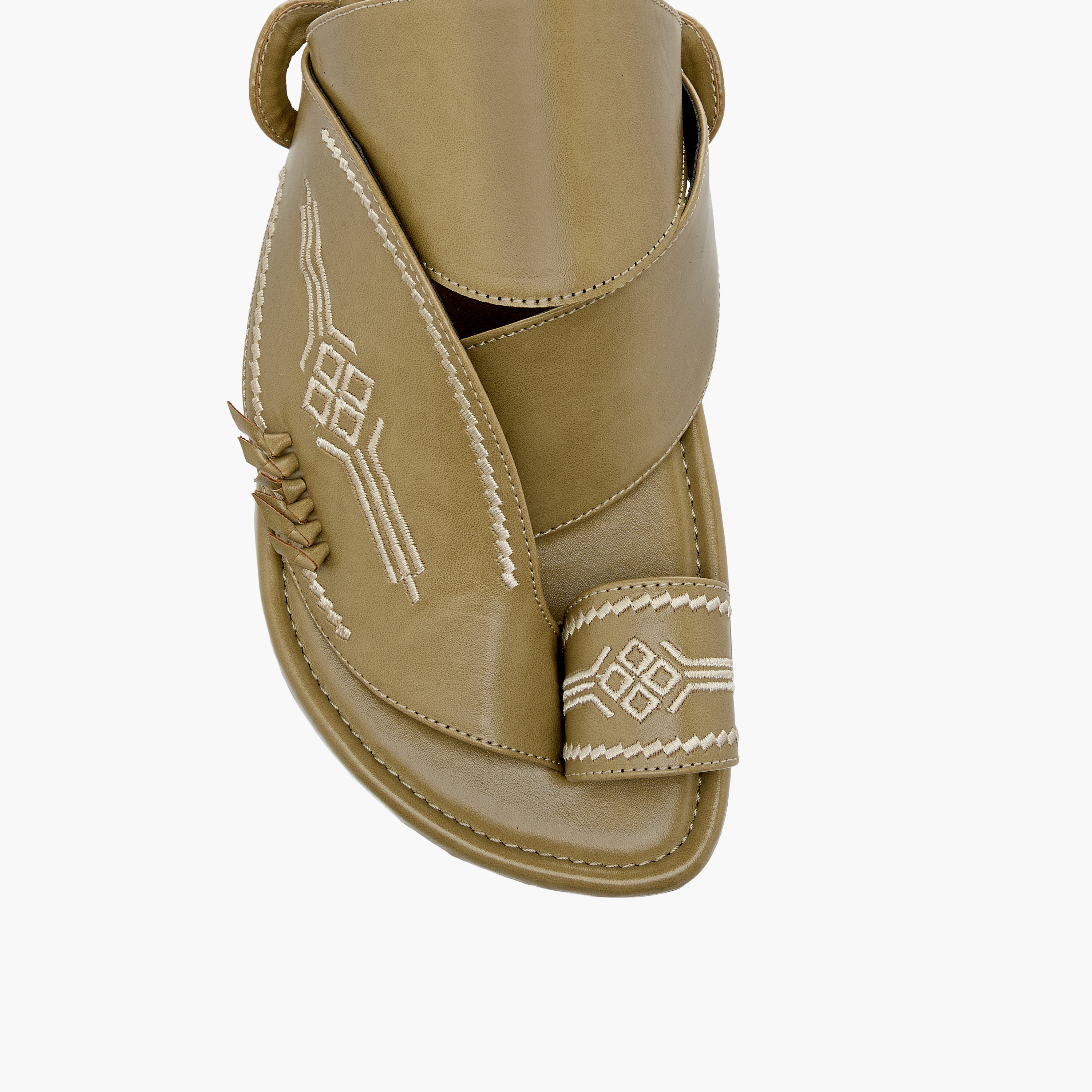 Al Waha Embroidered Slip-On Arabic Sandals with Toe Loop-men-shoes-sandals-image-3