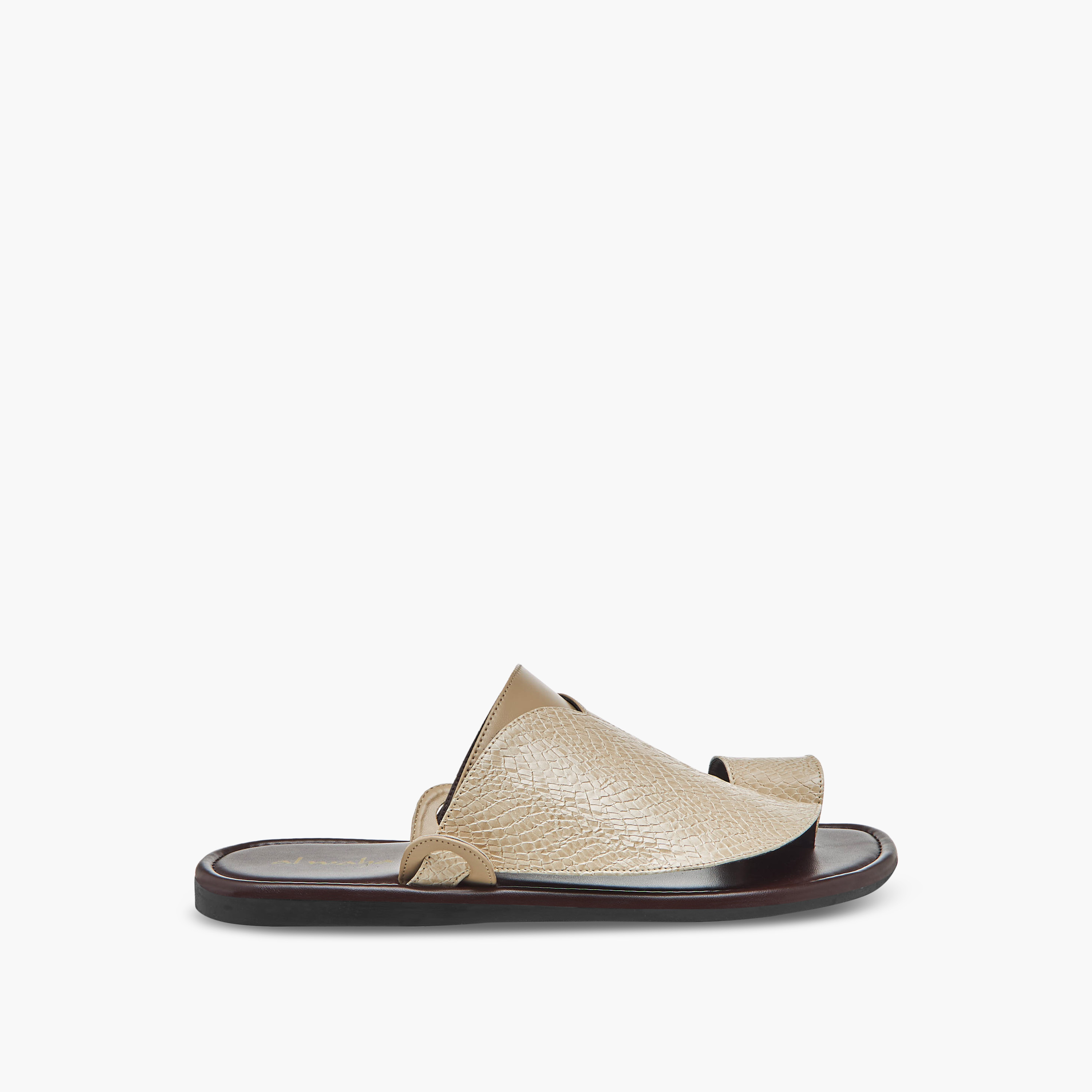 LBL by Shoexpress Textured Slip-On Arabic Sandals with Toe Loop Detail-men-shoes-sandals-image-3