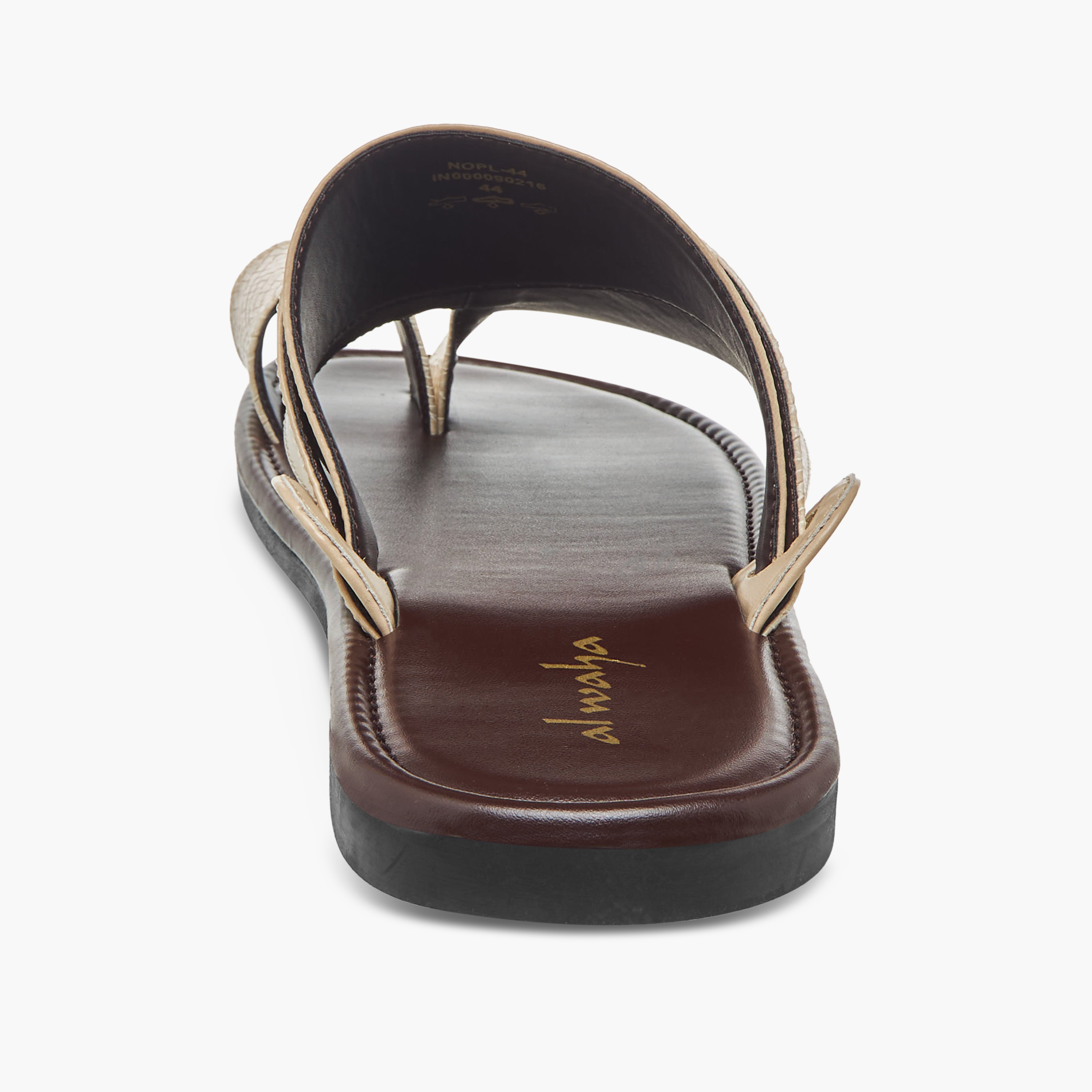 LBL by Shoexpress Textured Slip-On Arabic Sandals with Toe Loop Detail-men-shoes-sandals-image-5