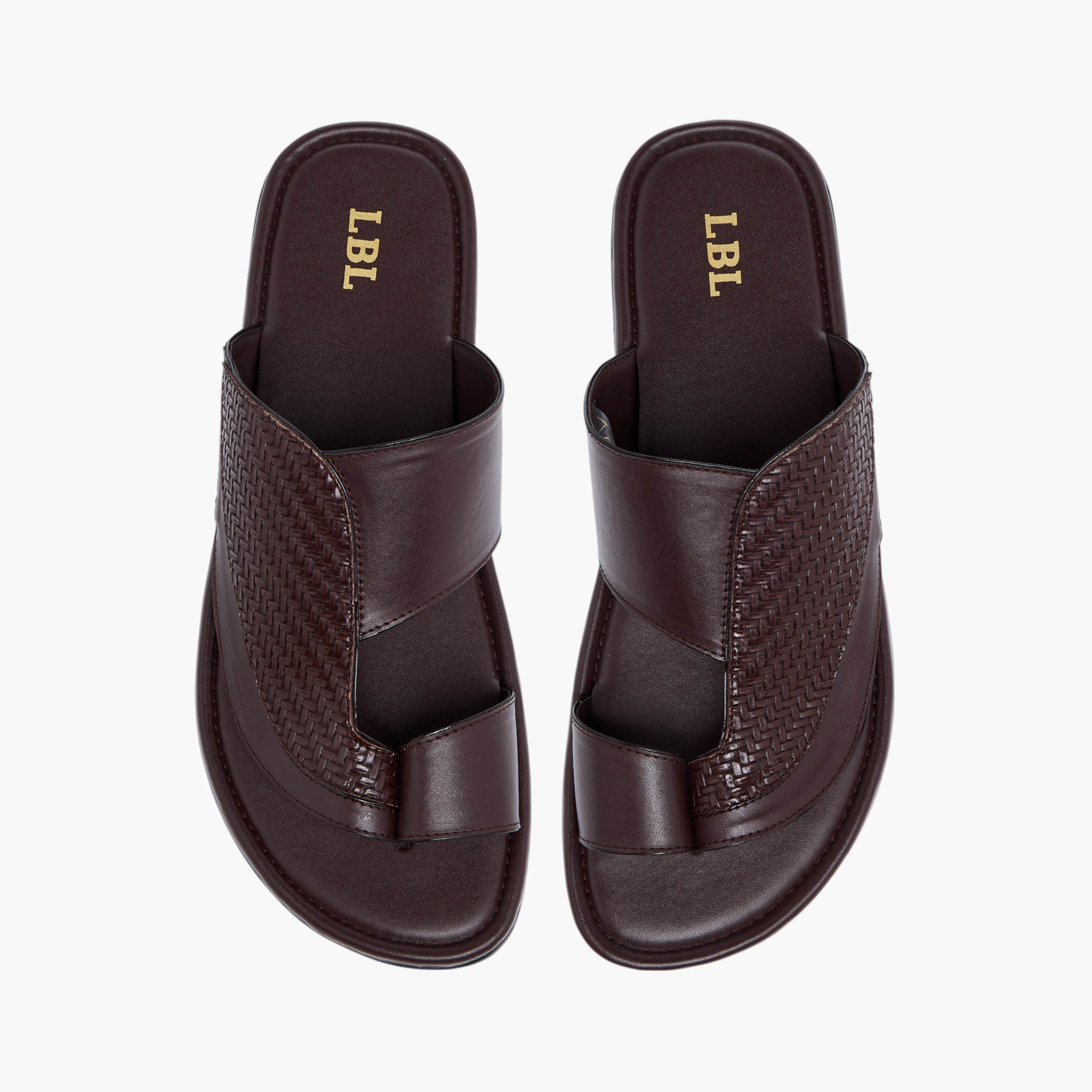 LBL by Shoexpress Textured Slip-on Arabic Sandals-men-shoes-sandals-image-5
