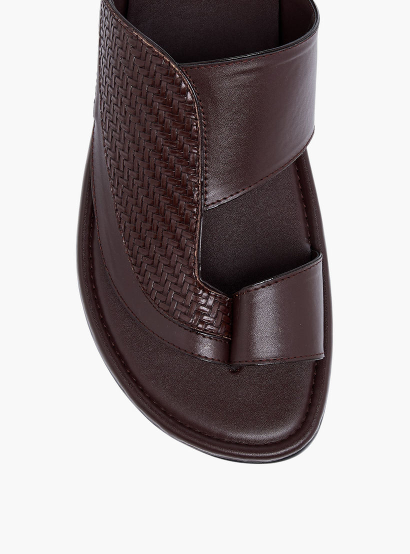 LBL by Shoexpress Textured Slip-on Arabic Sandals-men-shoes-sandals-image-3