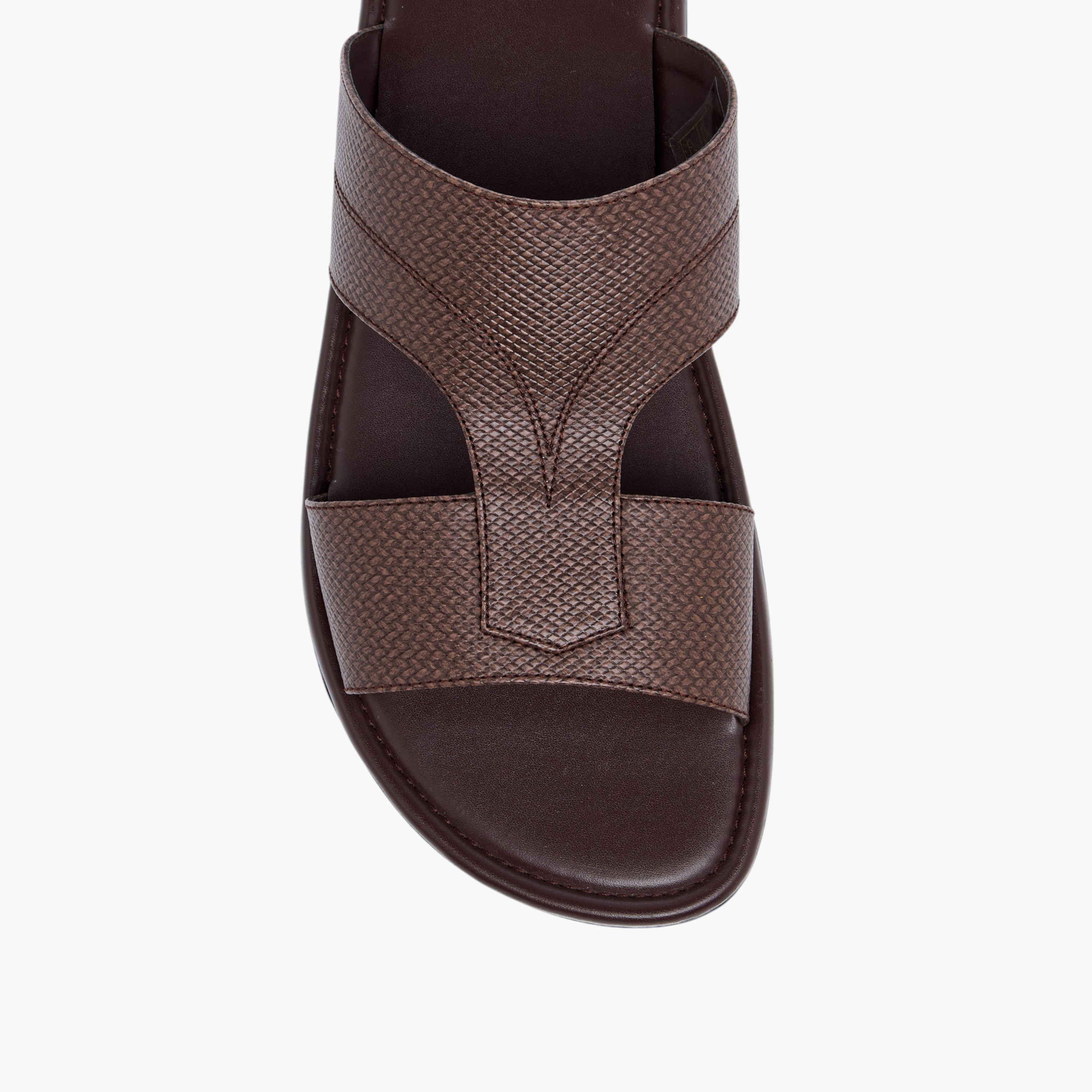 LBL by Shoexpress Textured Slip-On Arabic Sandals-men-shoes-sandals-image-3