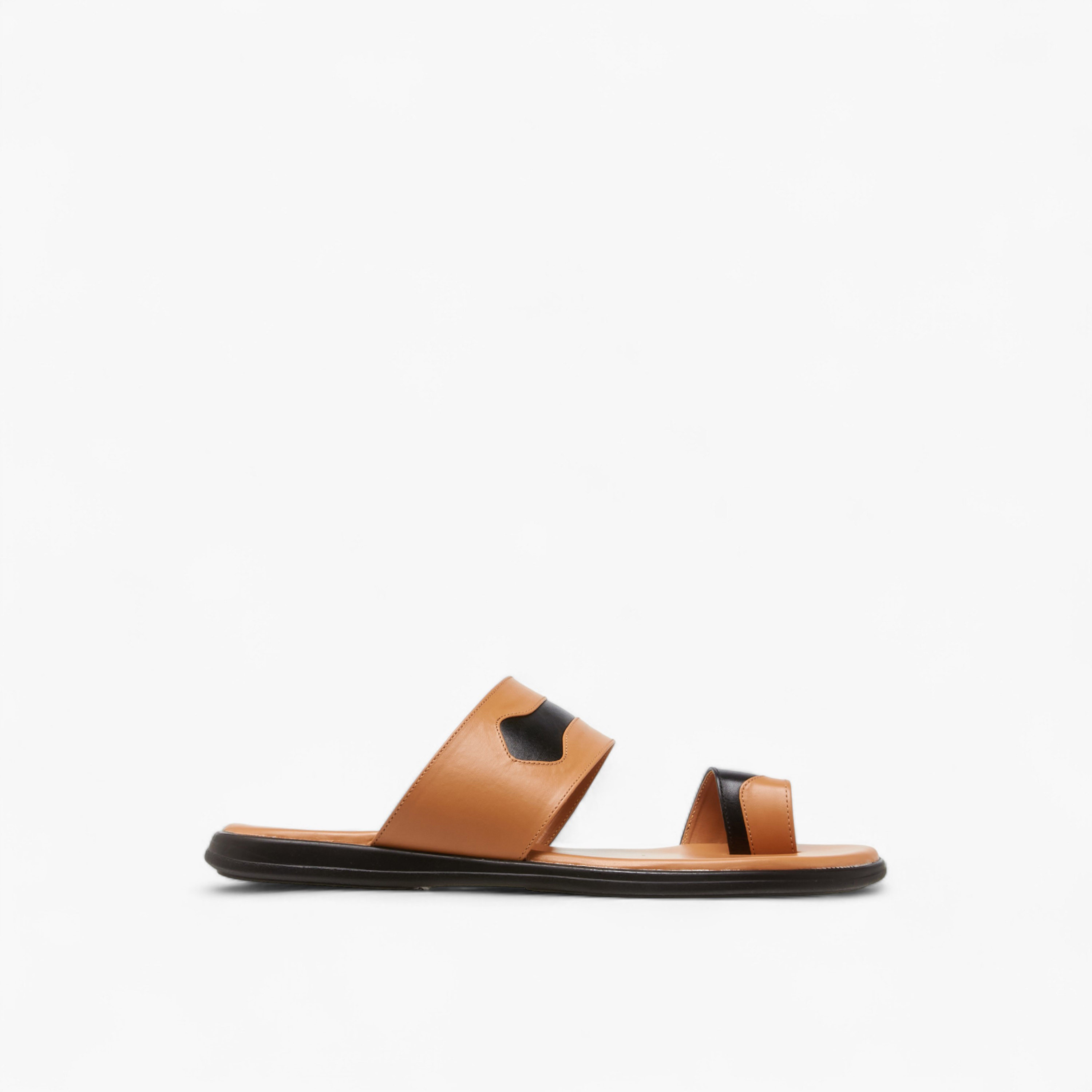 Al Waha Men Colourblock Toe Loop Detail Arabic Sandals-men-shoes-sandals-image-3