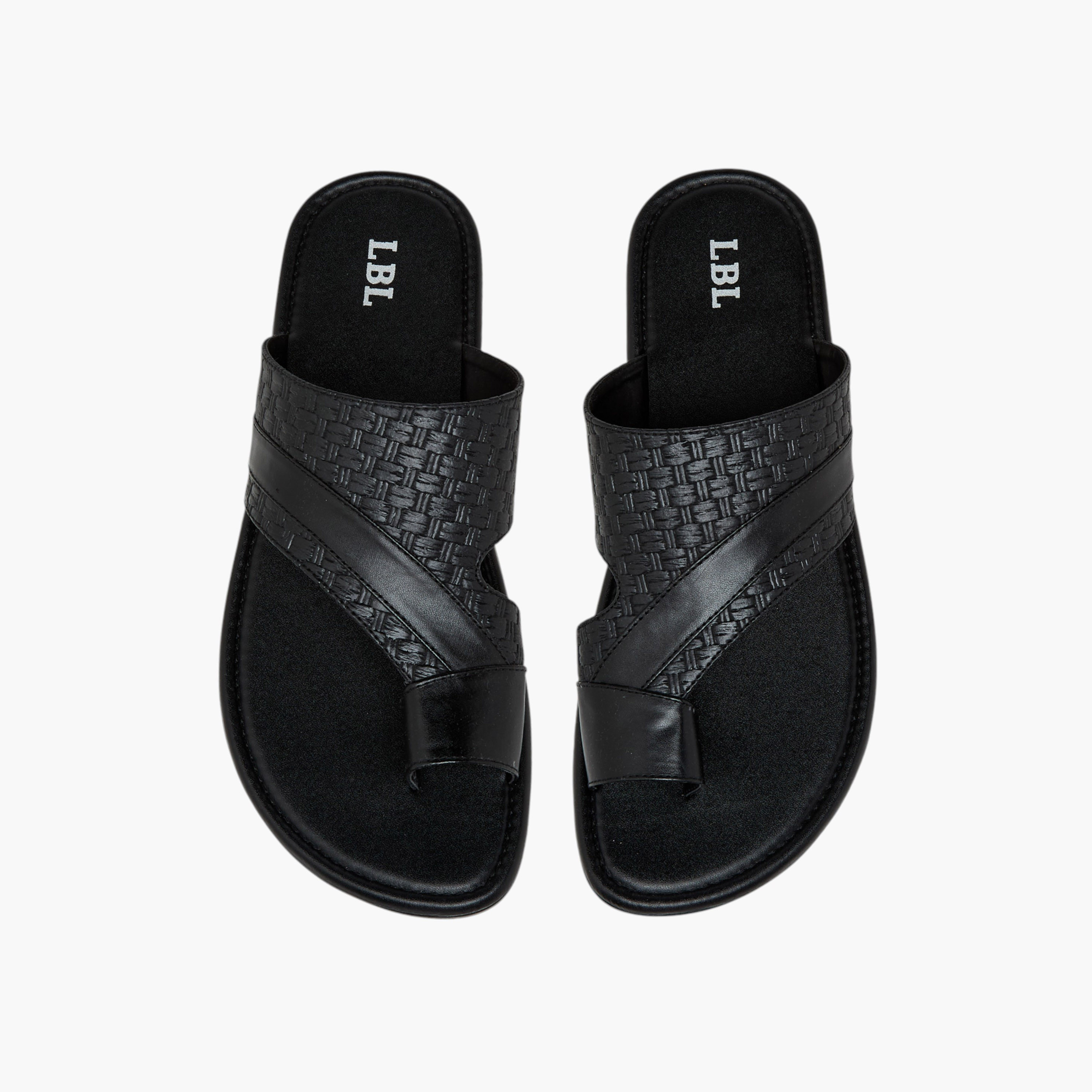 LBL by Shoexpress Textured Arabic Sandals-men-shoes-sandals-image-1