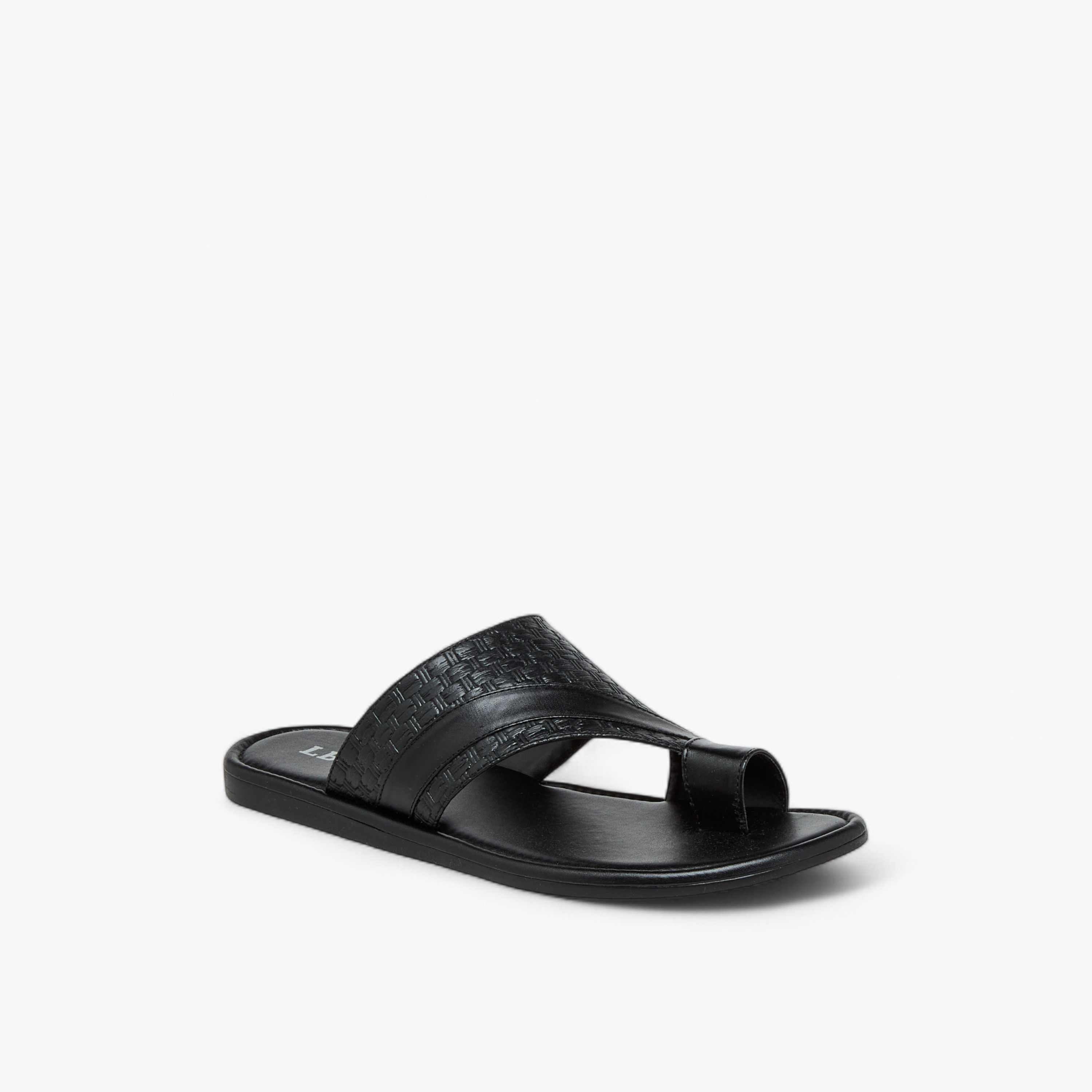LBL by Shoexpress Textured Arabic Sandals-men-shoes-sandals-image-2