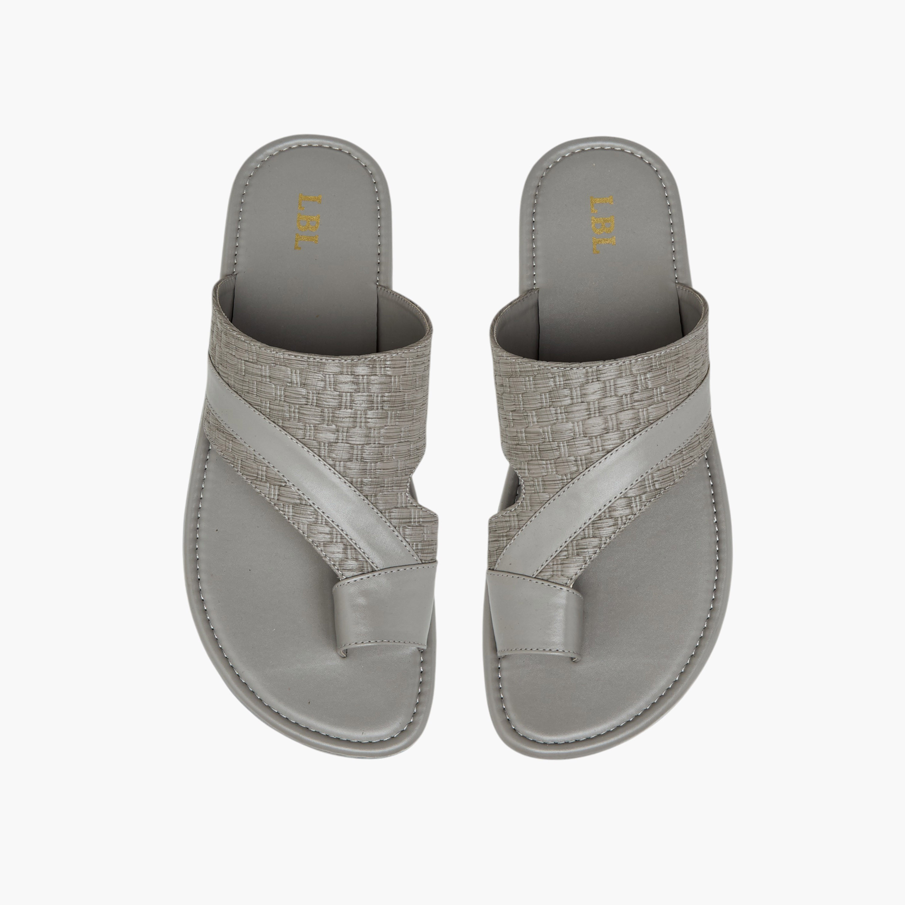 LBL by Shoexpress Textured Arabic Sandals-men-shoes-sandals-image-1