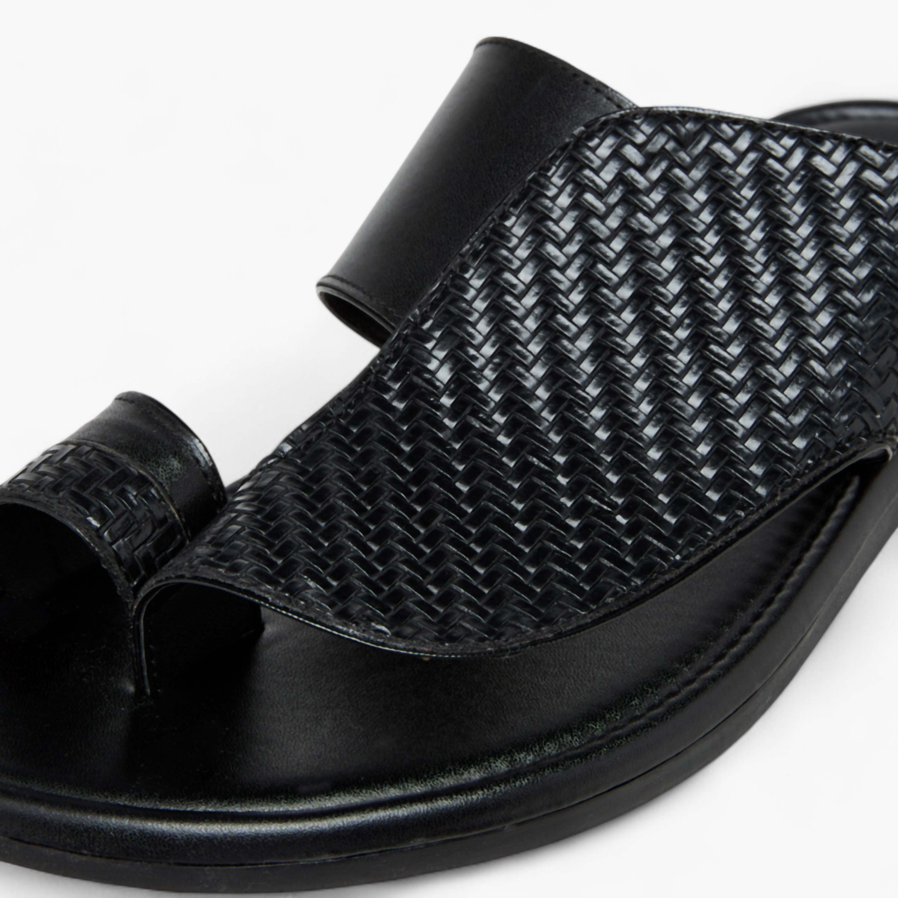 صندل عربي بارز الملمس من إل بي إل بواسطة شو إكسبريس-men-shoes-sandals-image-4