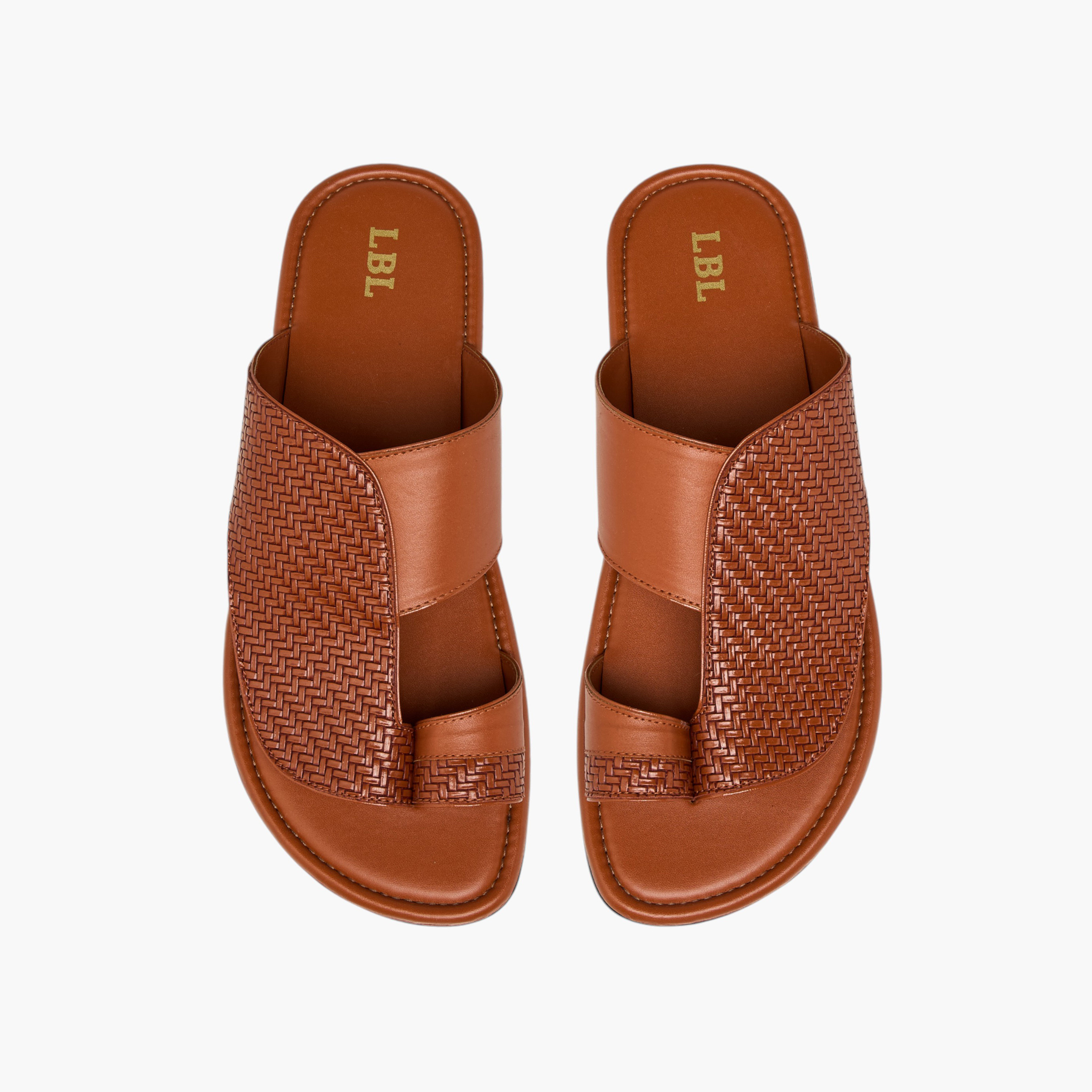LBL by Shoexpress Textured Arabic Sandals-men-shoes-sandals-image-1