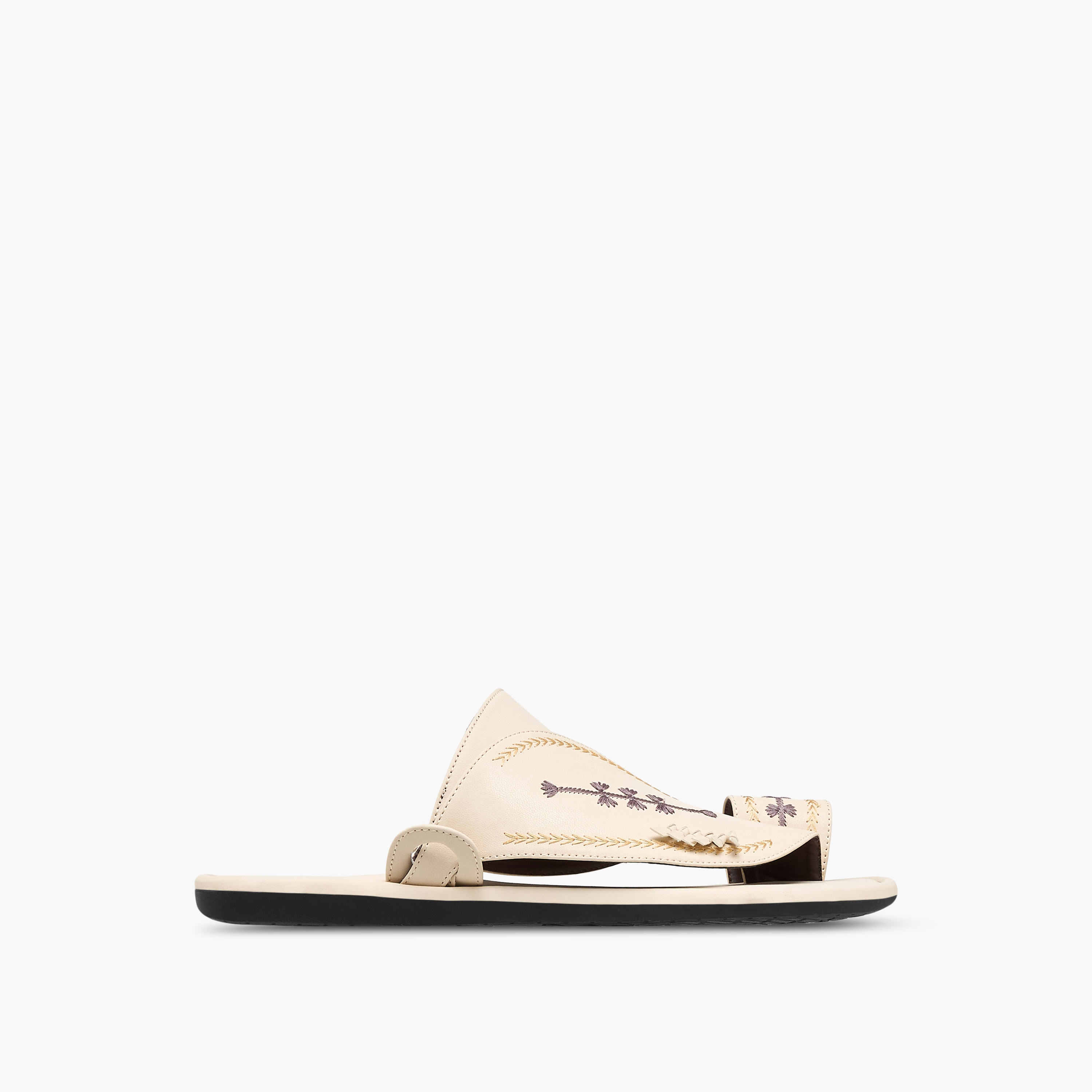 Al Waha Embroidered Slip-On Arabic Sandals-men-shoes-sandals-image-3