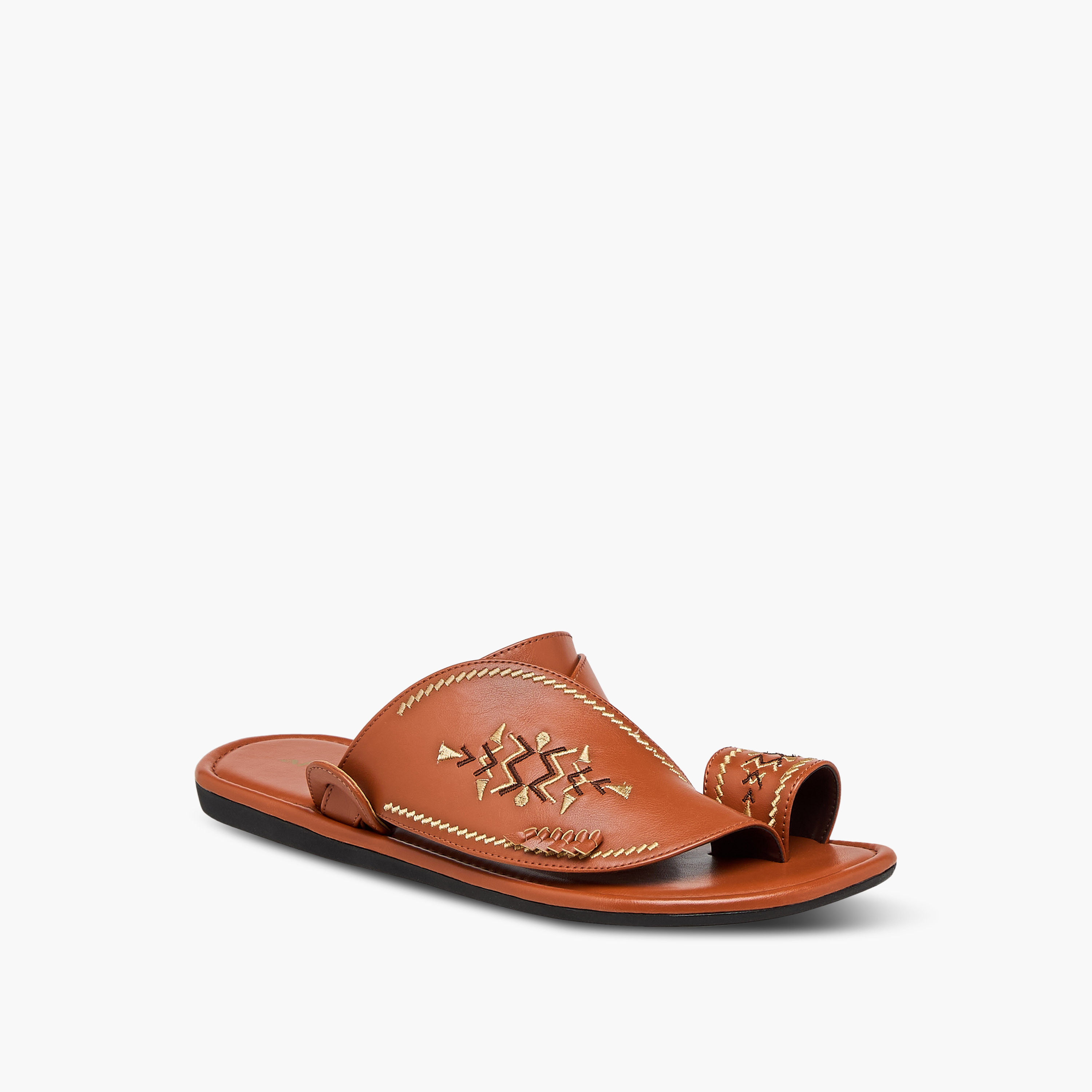 صندل عربي مطرز سهل الارتداء من الواحة-men-shoes-sandals-image-2