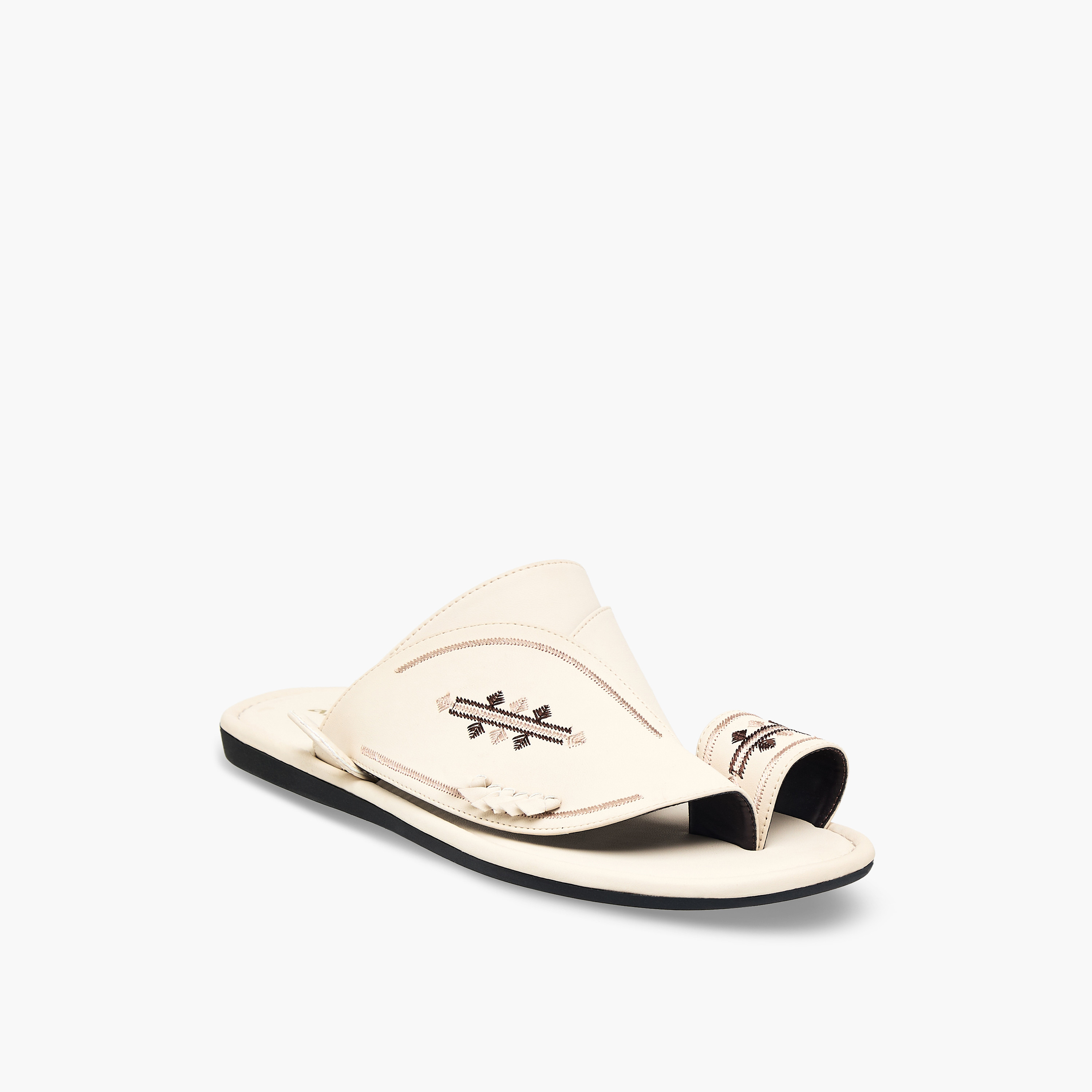 Al Waha Men Embroidered Arabic Sandals-men-shoes-sandals-image-2
