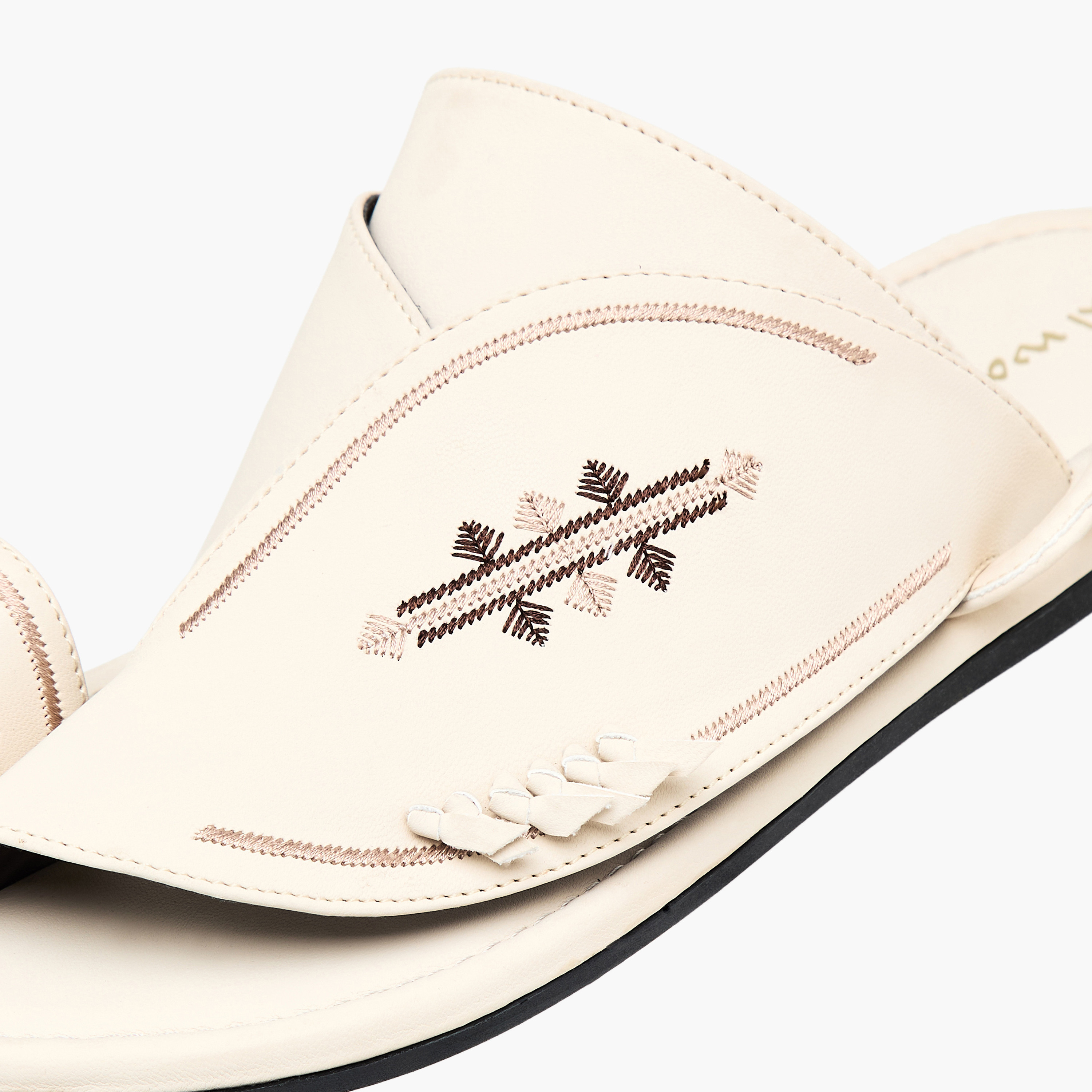 Al Waha Men Embroidered Arabic Sandals-men-shoes-sandals-image-4