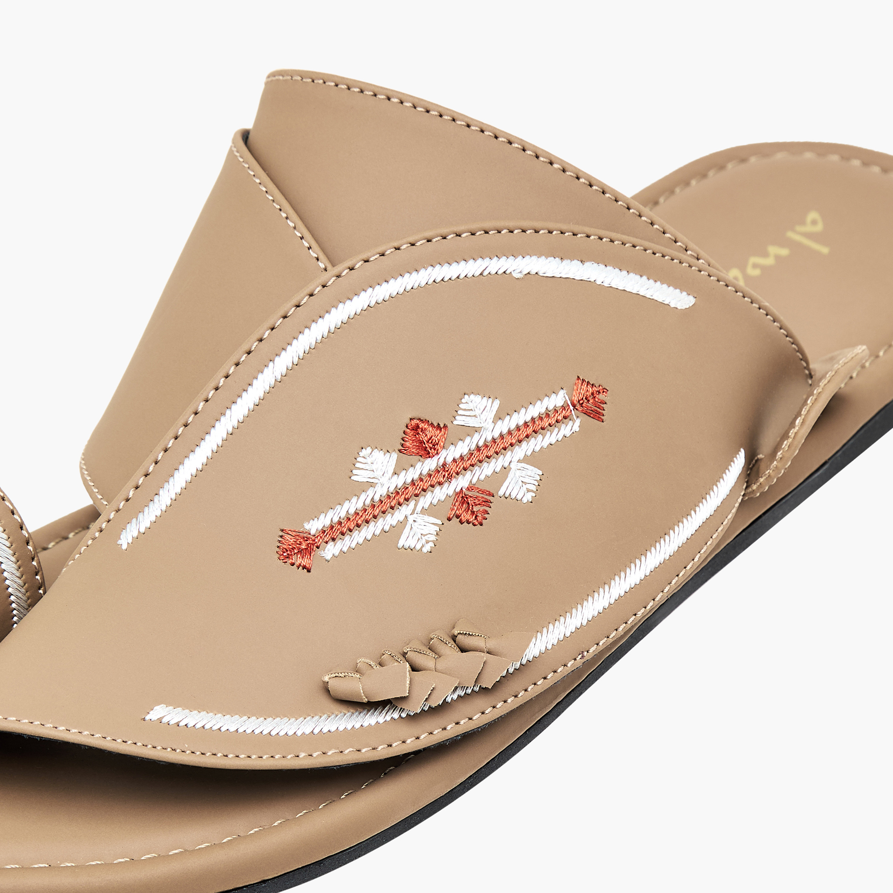 Al Waha Men Embroidered Arabic Sandals-men-shoes-sandals-image-10