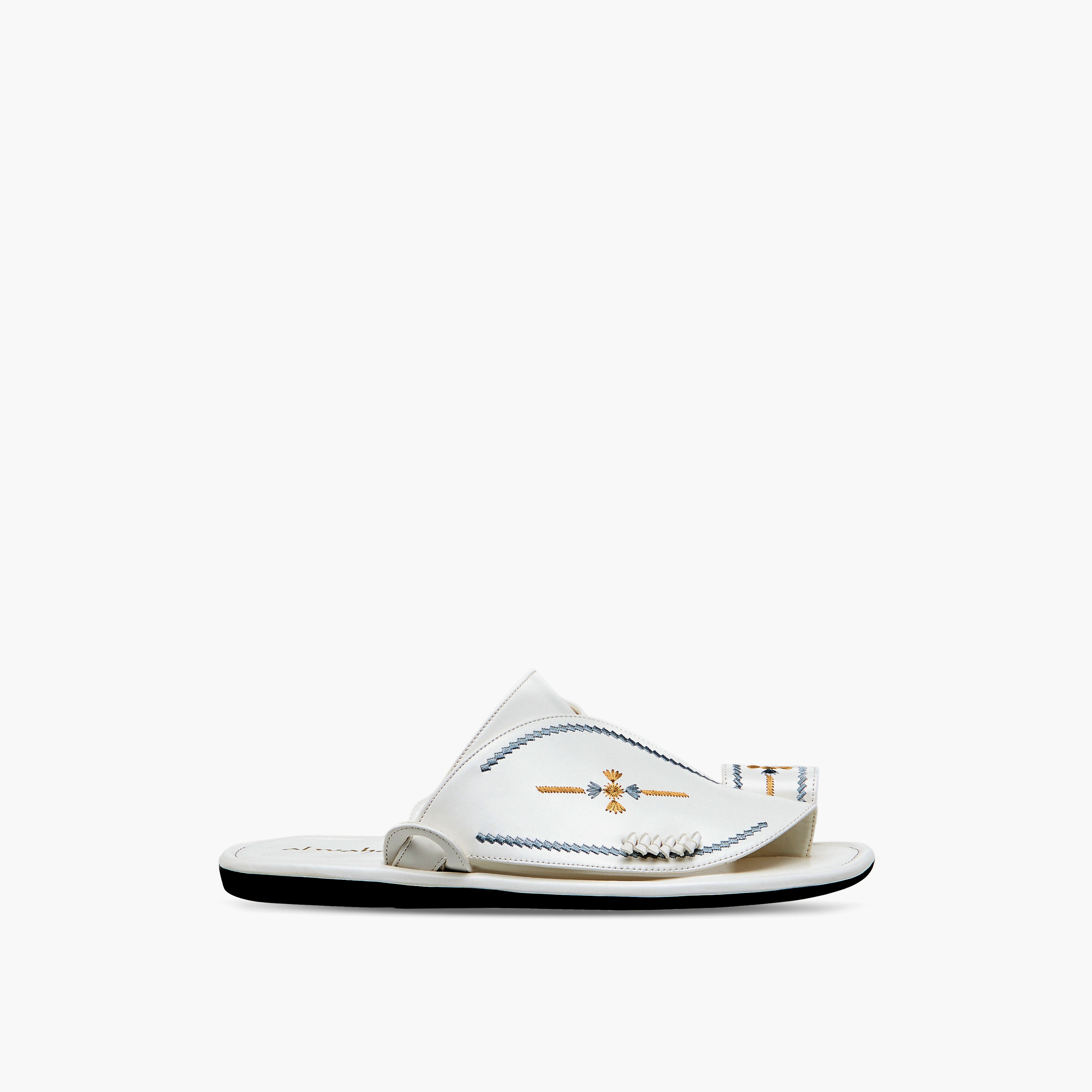Al Waha Men Embroidered Arabic Sandals-men-shoes-sandals-image-3