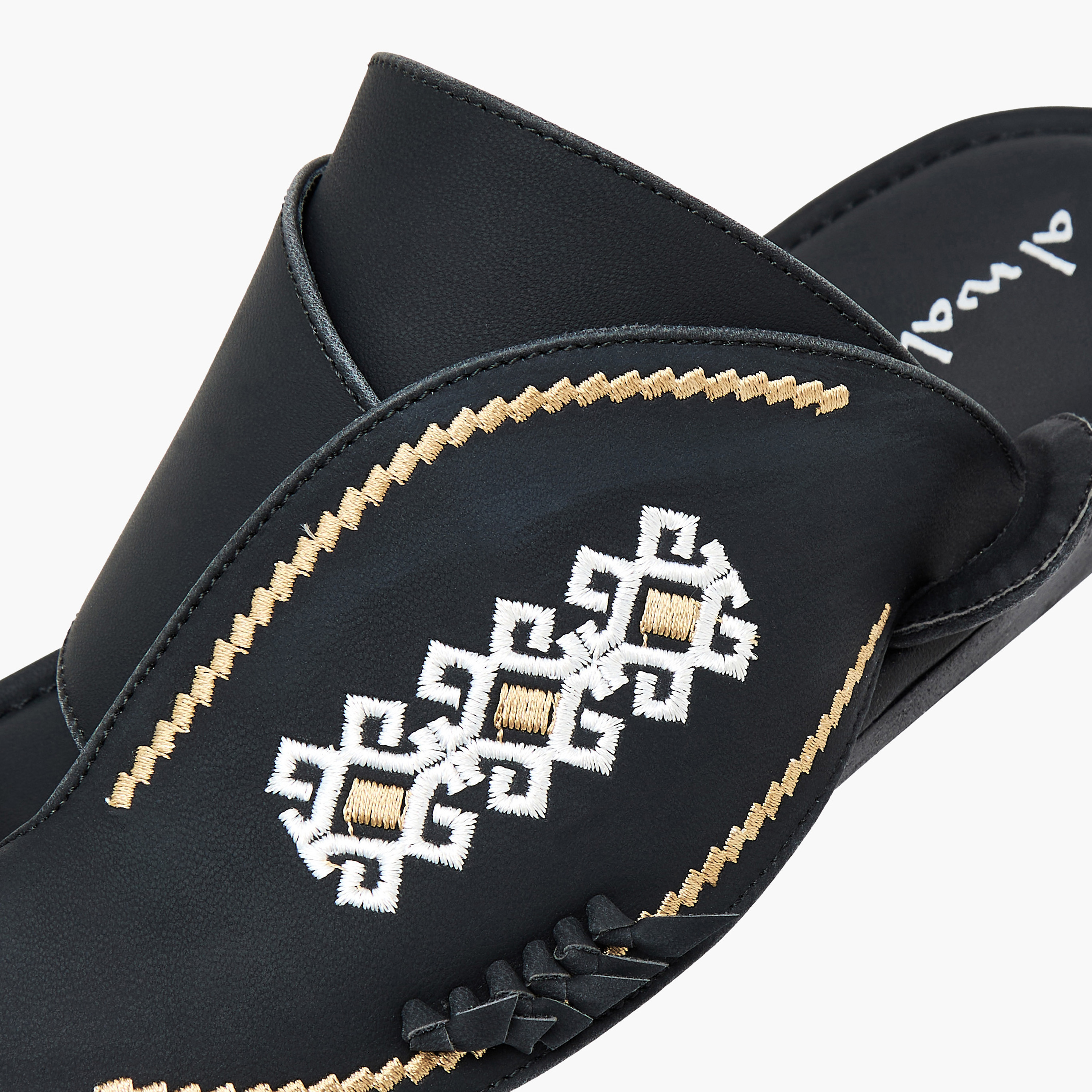 Al Waha Men Embroidered Arabic Sandals-men-shoes-sandals-image-10