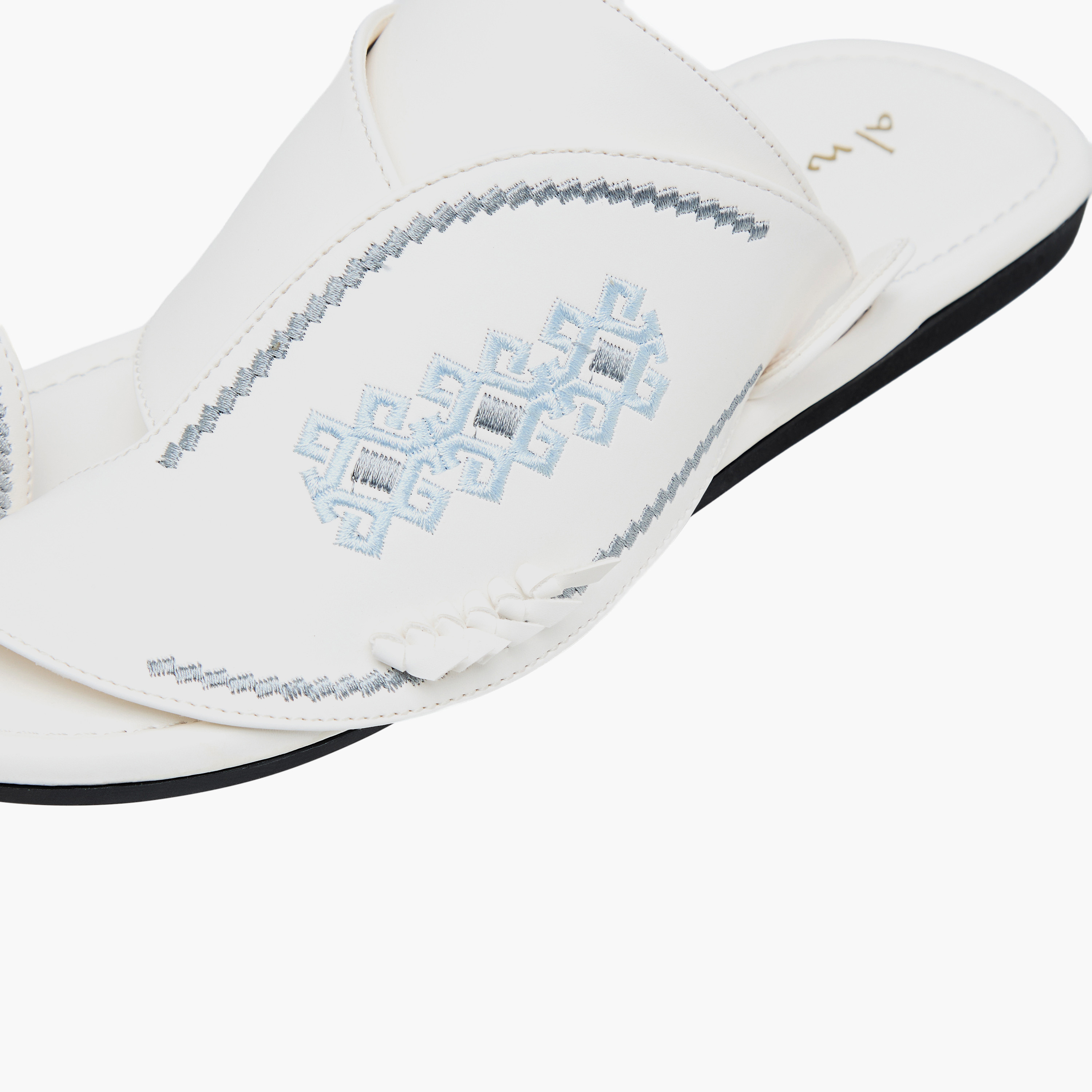Al Waha Men Embroidered Arabic Sandals-men-shoes-sandals-image-4
