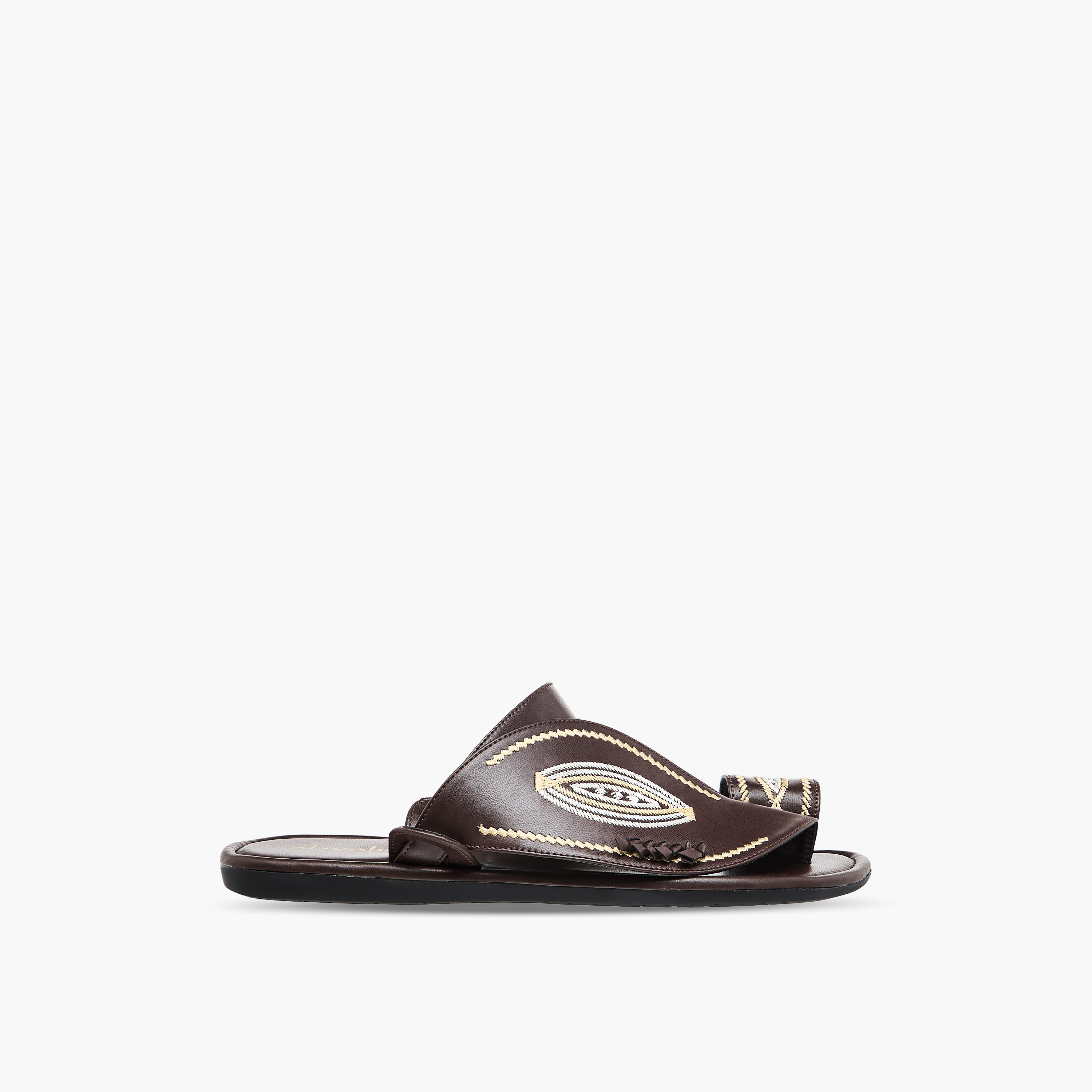 Al Waha Men Embroidered Arabic Sandals-men-shoes-sandals-image-3