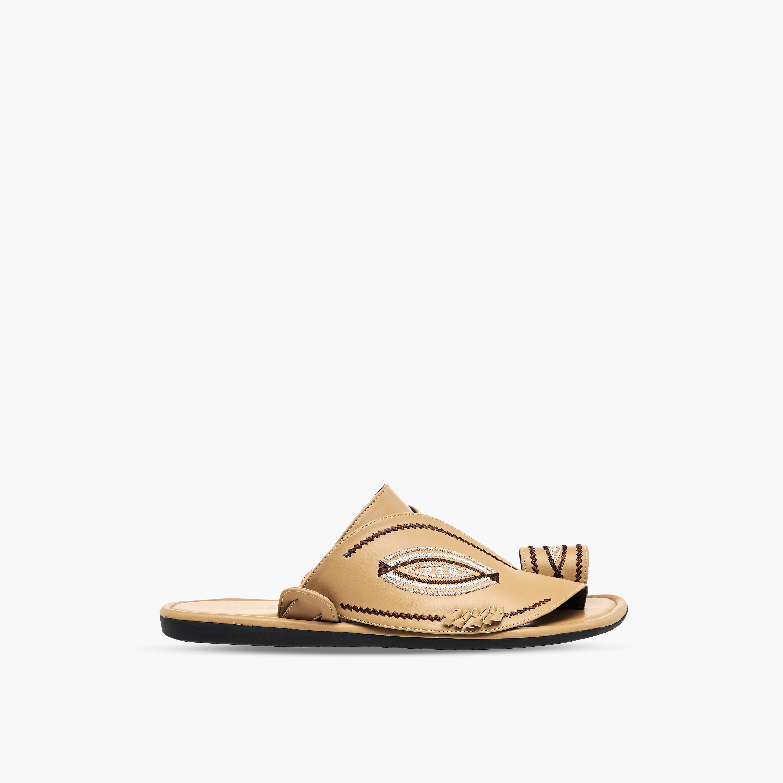 Al Waha Men Embroidered Arabic Sandals-men-shoes-sandals-image-3