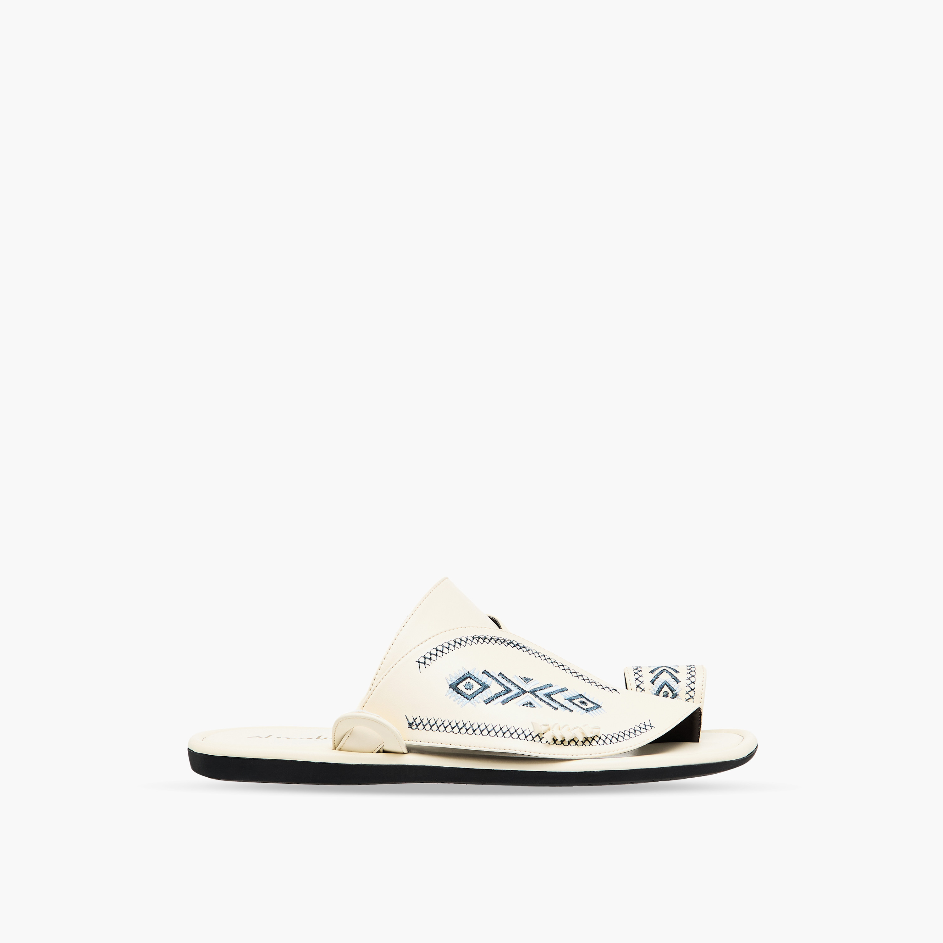Al Waha Men Embroidered Arabic Sandals-men-shoes-sandals-image-3