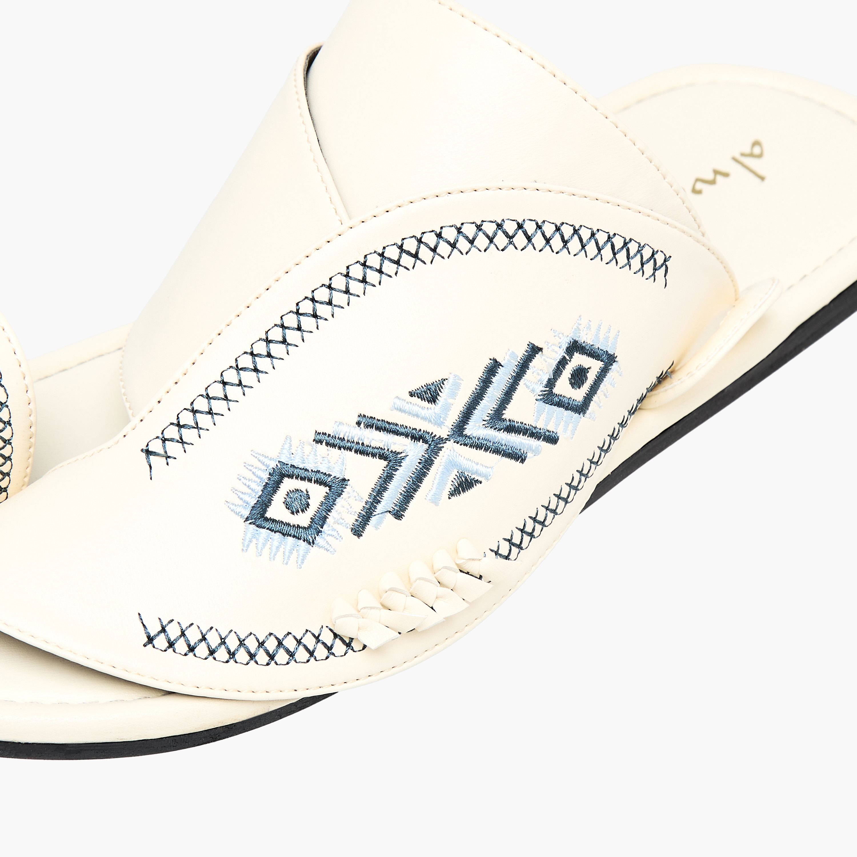 Al Waha Men Embroidered Arabic Sandals-men-shoes-sandals-image-4