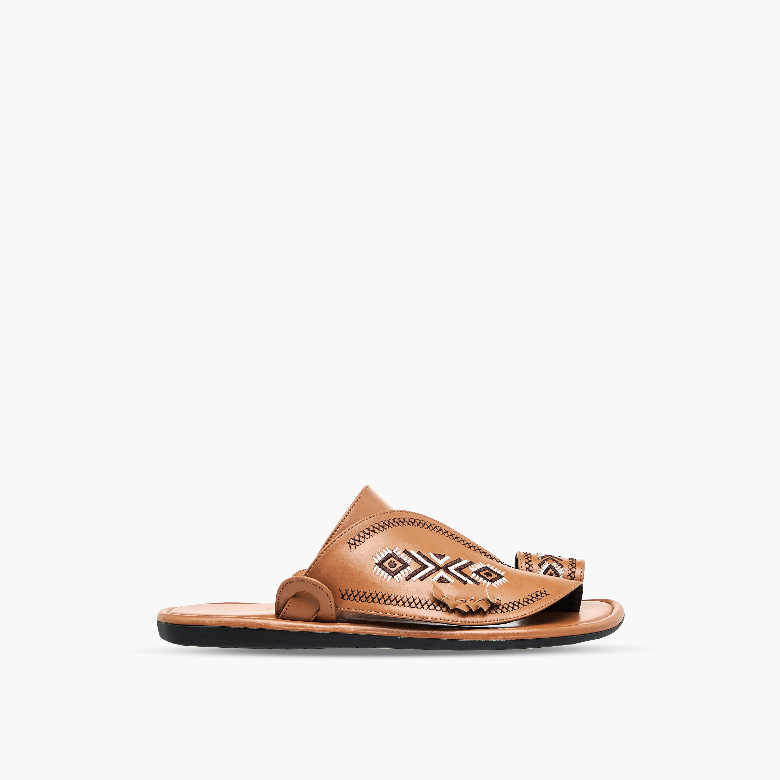 Al Waha Men Embroidered Arabic Sandals-men-shoes-sandals-image-9