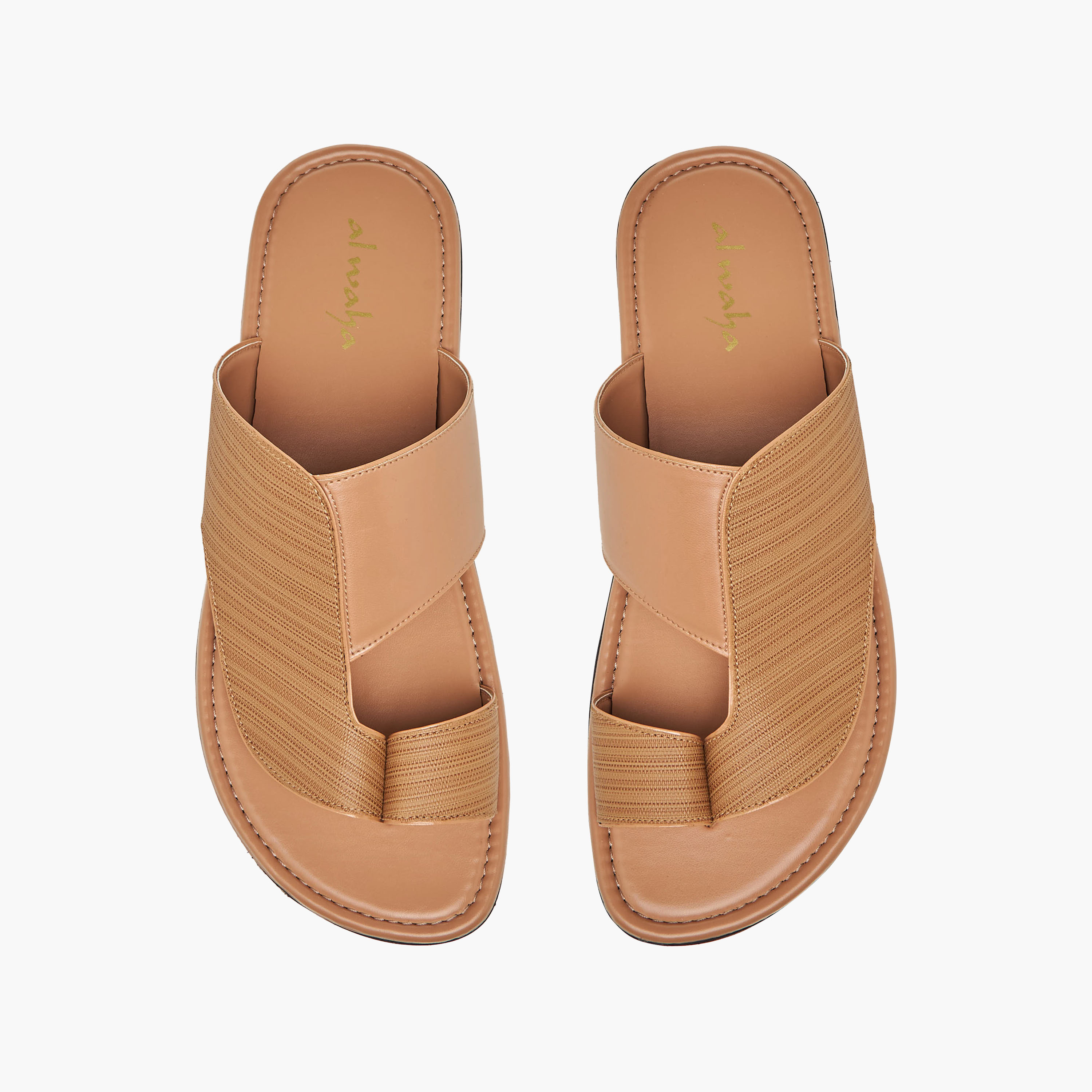 Al Waha Men Toe Loop Detail Arabic Sandals-men-shoes-sandals-image-1
