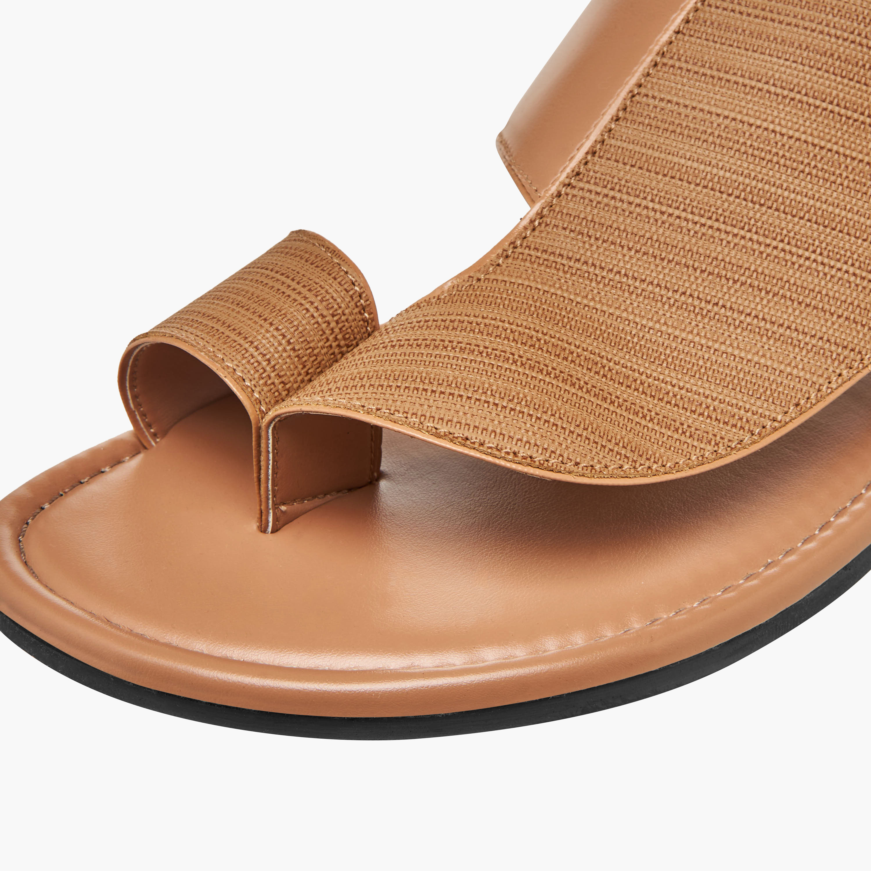Al Waha Men Toe Loop Detail Arabic Sandals-men-shoes-sandals-image-4