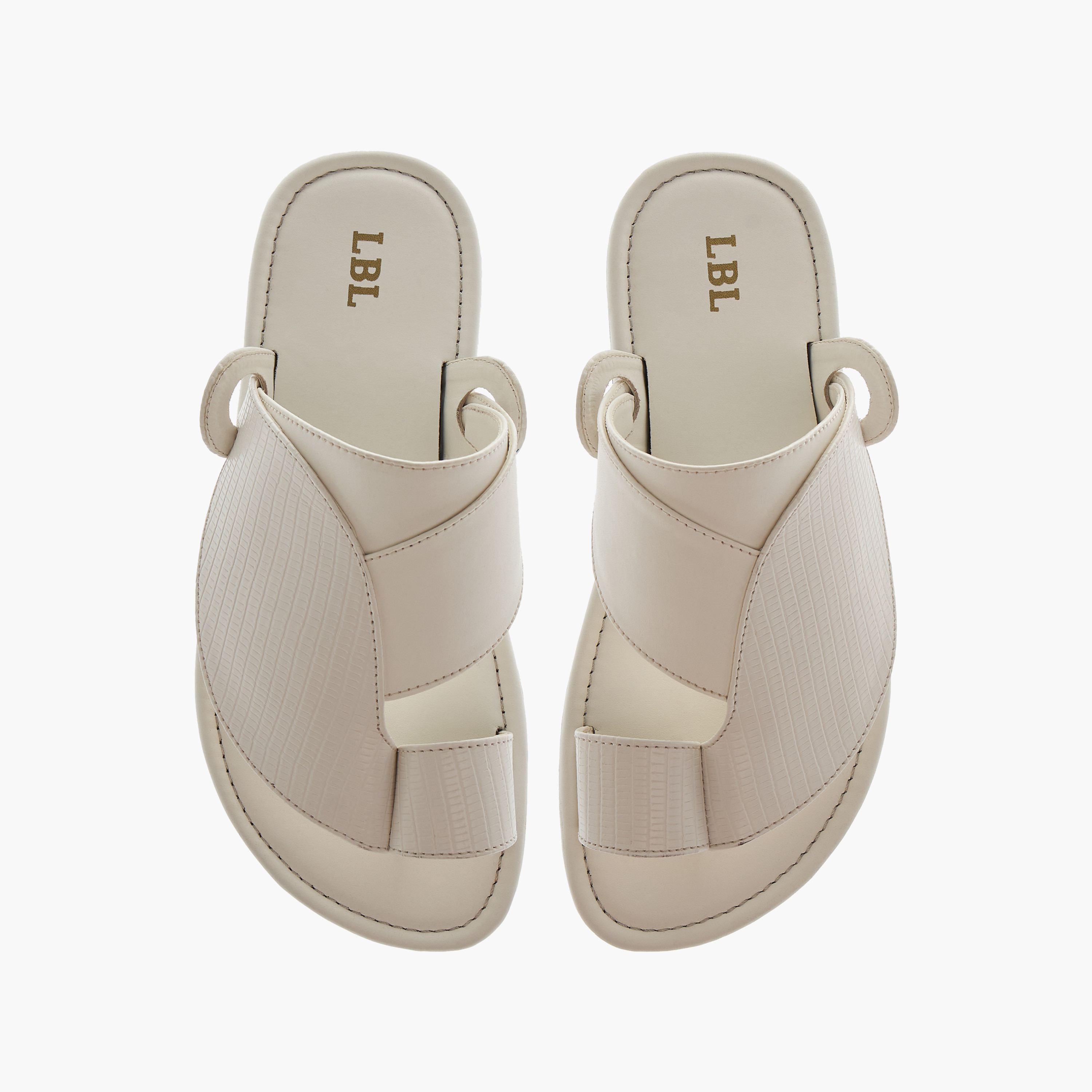 LBL by Shoexpress Textured Slip-On Arabic Sandals with Toe Loop Detail-boys-shoes-sandals-image-1
