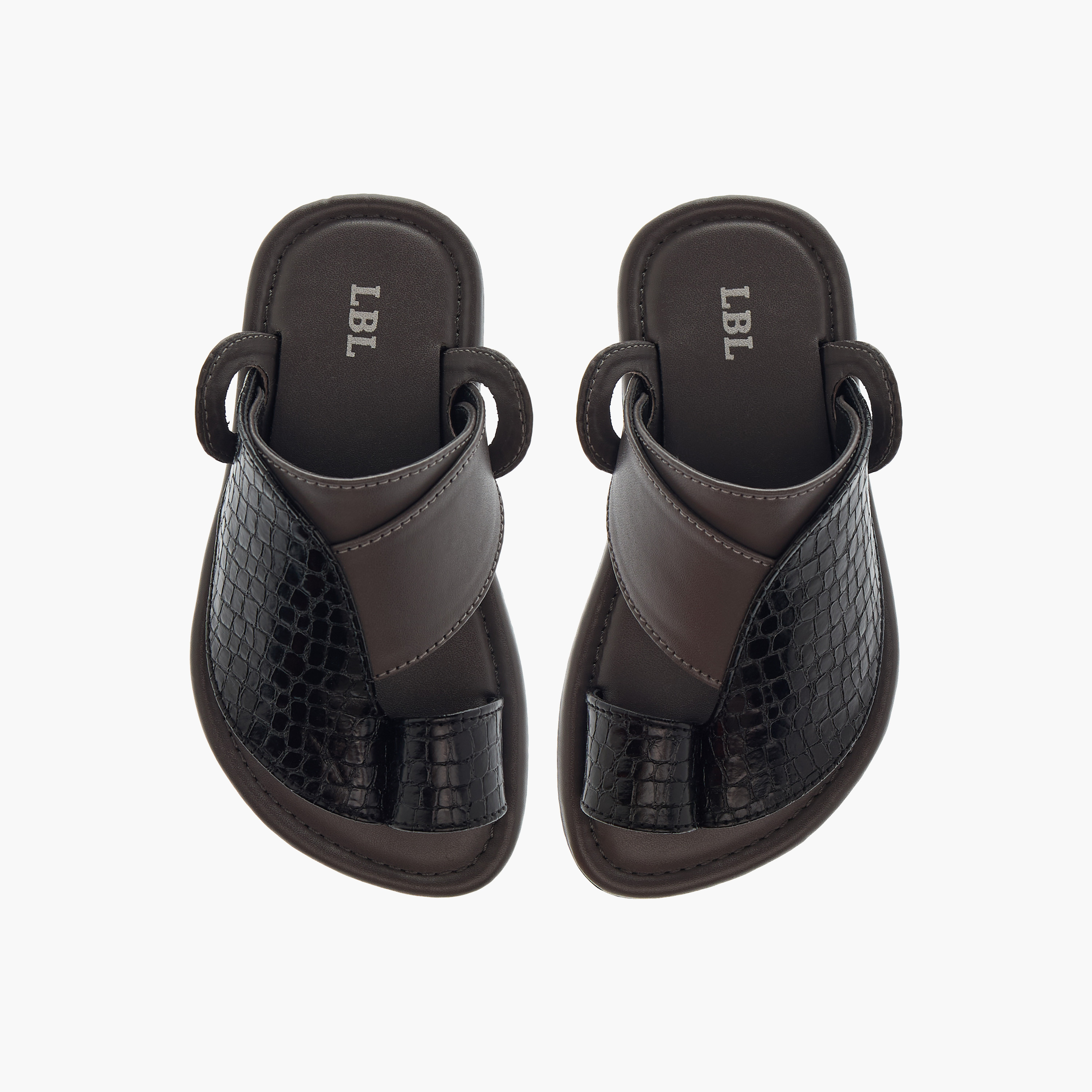 LBL by Shoexpress Textured Slip-On Arabic Sandals-boys-shoes-sandals-image-1