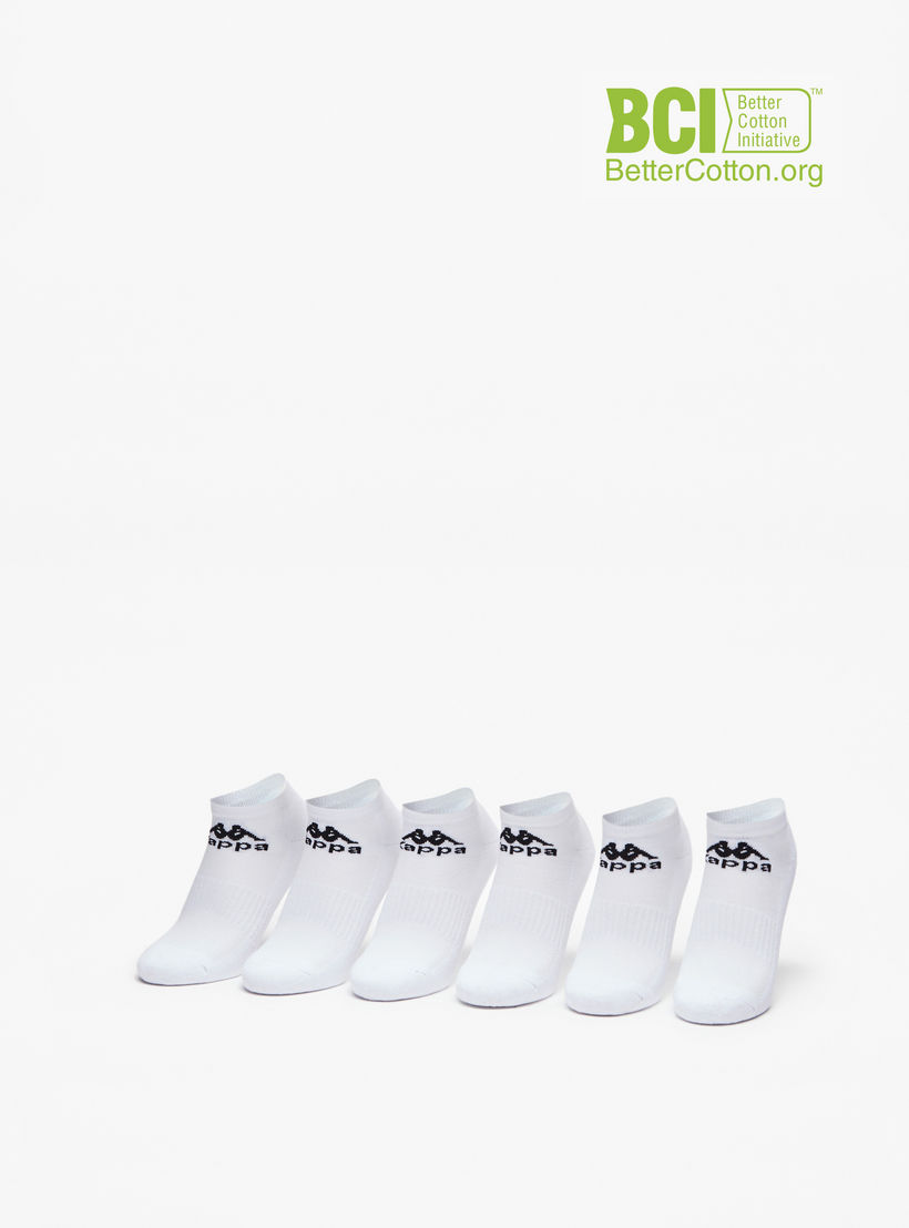 طقم جوارب موسّدة 6 أزواج بطول الكاحل وطبعات الشعار من كابا-girls-accessories-socks-image-1