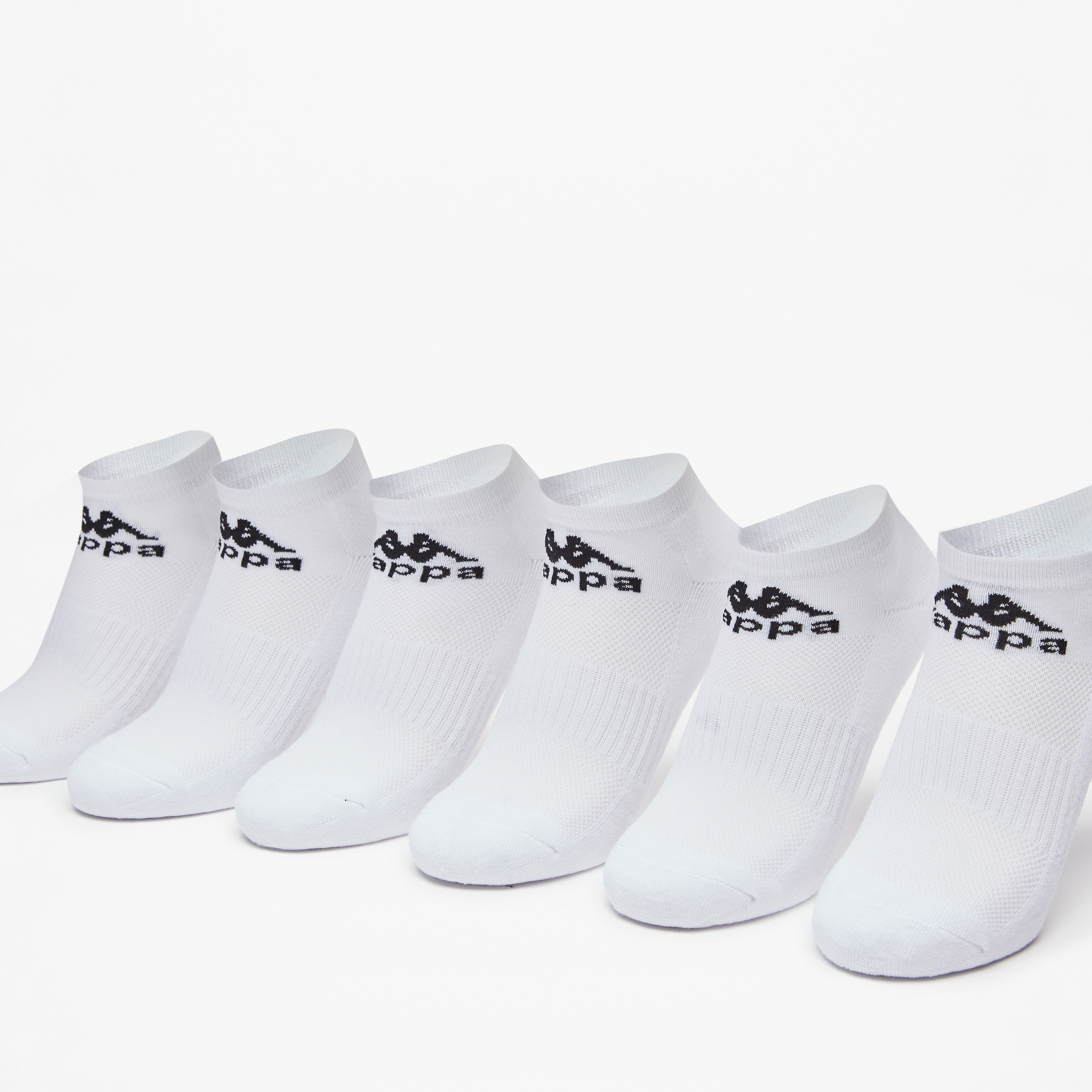 طقم جوارب موسّدة 6 أزواج بطول الكاحل وطبعات الشعار من كابا-girls-accessories-socks-image-2